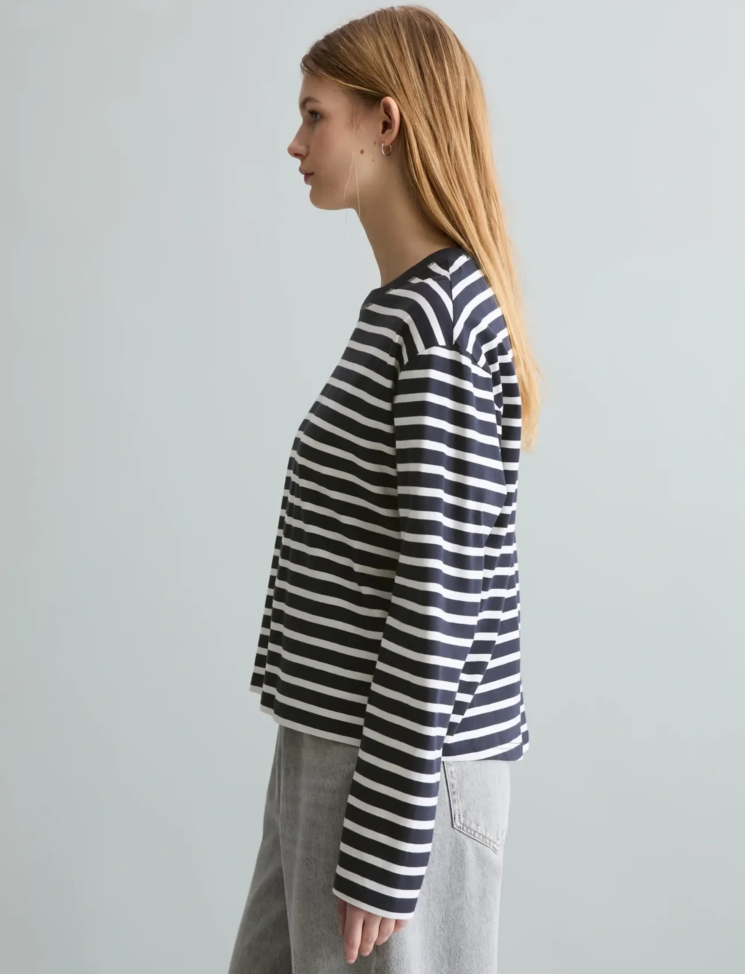 Marc O'Polo - Jersey T-Shirts Longsleeve - langærmede toppe - dark blue_multi_04 - 4