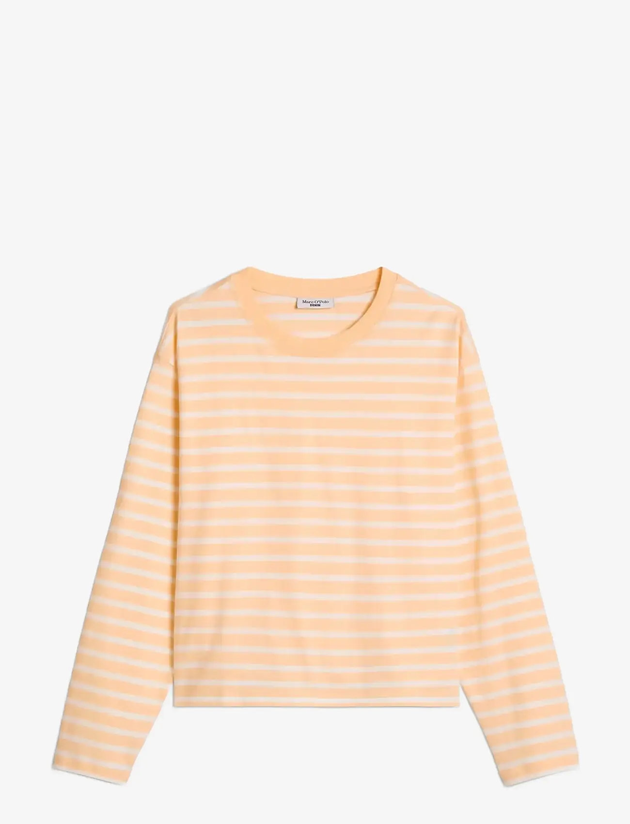 Marc O'Polo - Jersey T-Shirts Longsleeve - langærmede toppe - light orange_multi_02 - 1