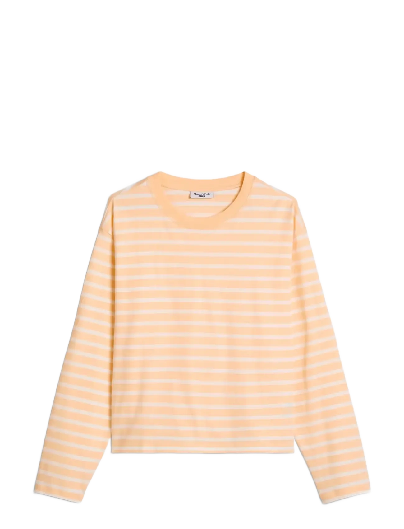 Marc O'Polo Jersey T-Shirts Longsleeve - Kläder - LIGHT ORANGE_MULTI_02 / orange