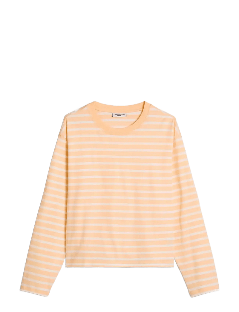 Marc O'Polo - Jersey T-Shirts Longsleeve - langærmede toppe - light orange_multi_02 - 1