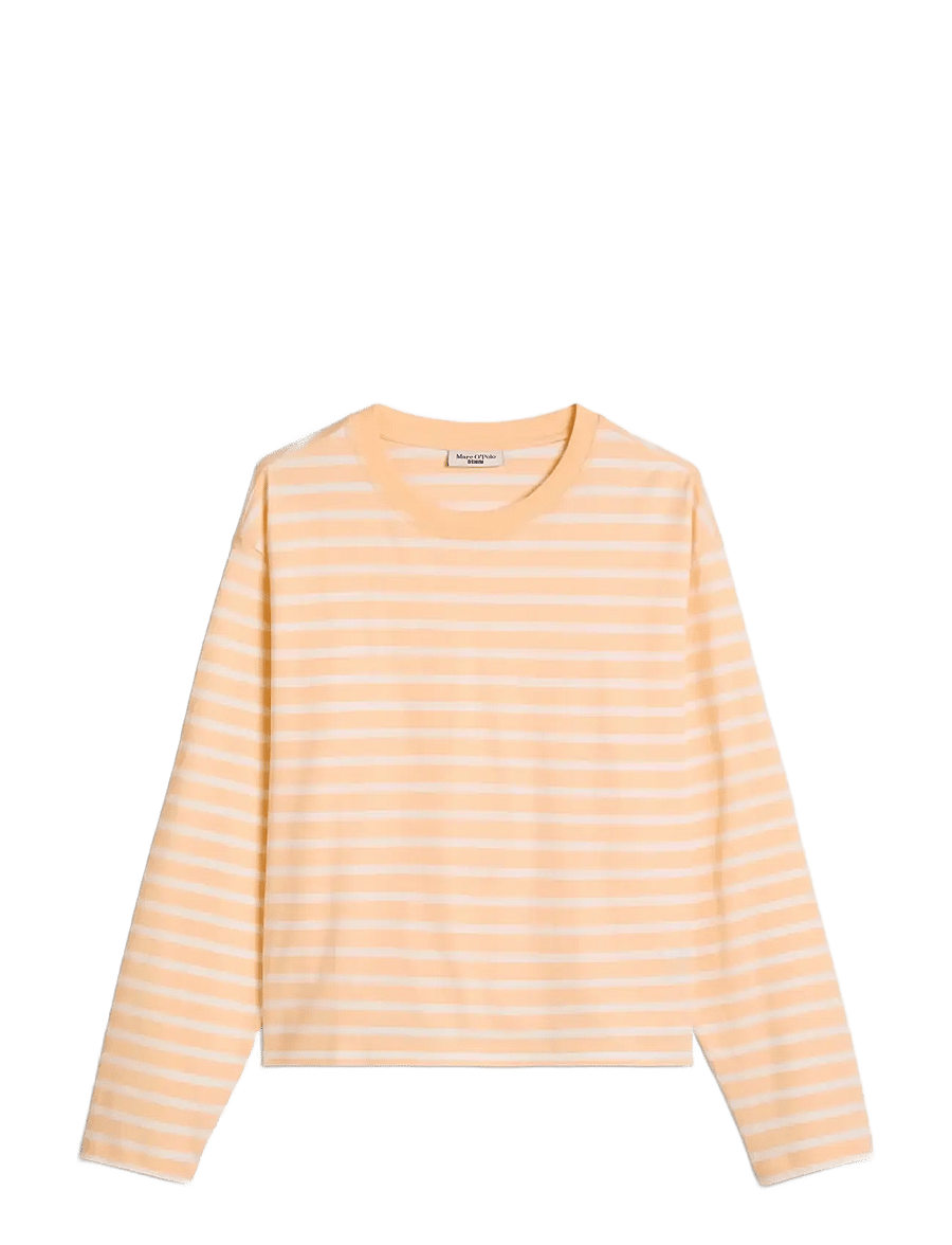 Marc O'Polo - Jersey T-Shirts Longsleeve - langärmlige tops - light orange_multi_02 - 1