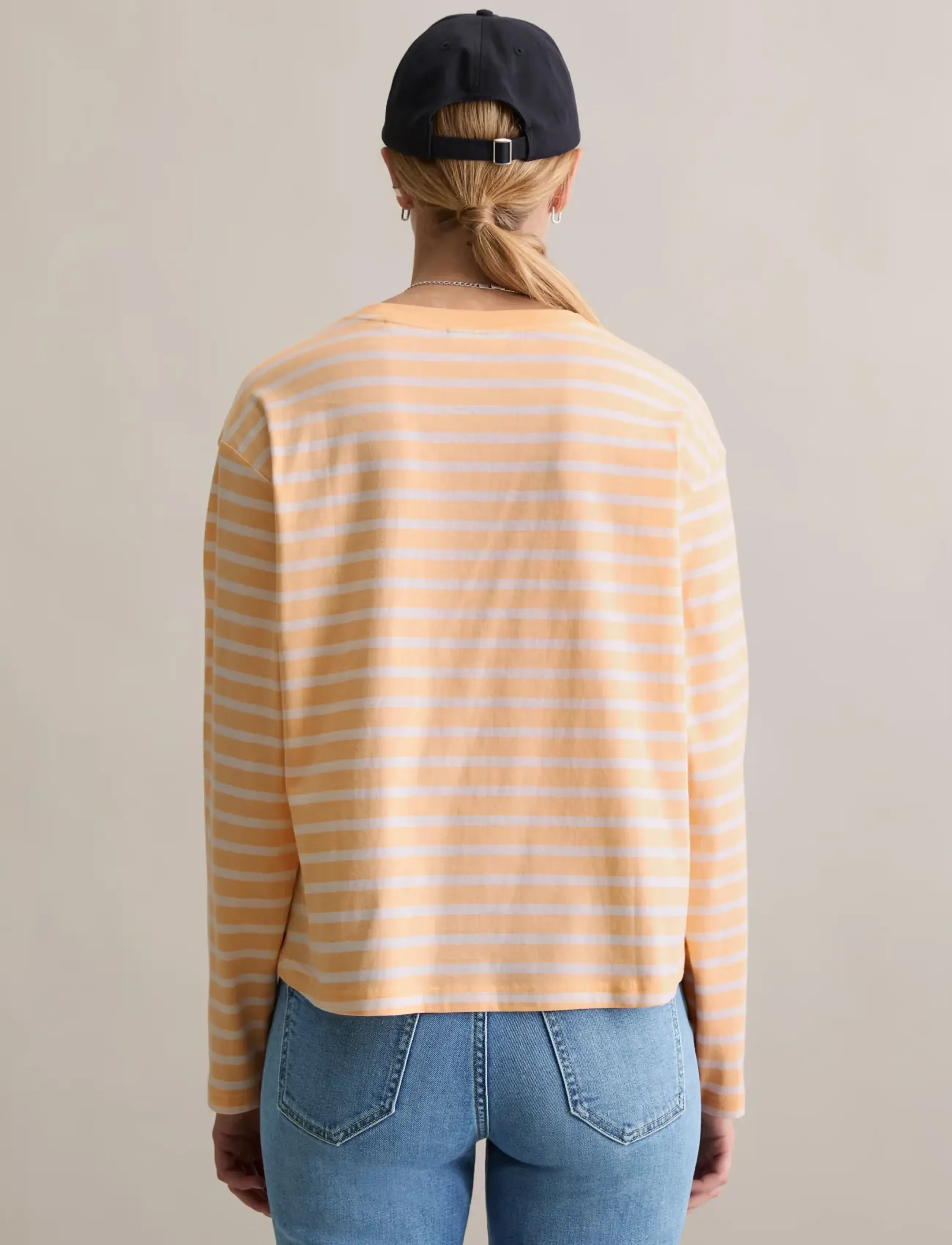 Marc O'Polo - Jersey T-Shirts Longsleeve - langärmlige tops - light orange_multi_02 - 2