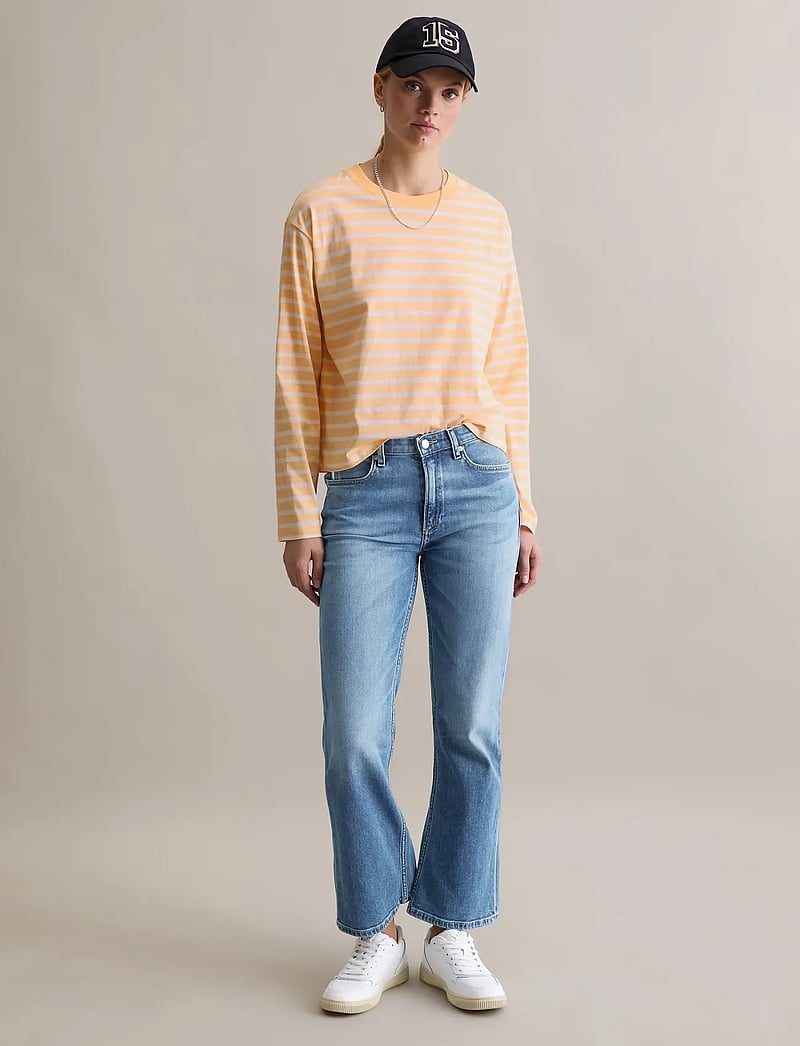 Marc O'Polo - Jersey T-Shirts Longsleeve - langærmede toppe - light orange_multi_02 - 5