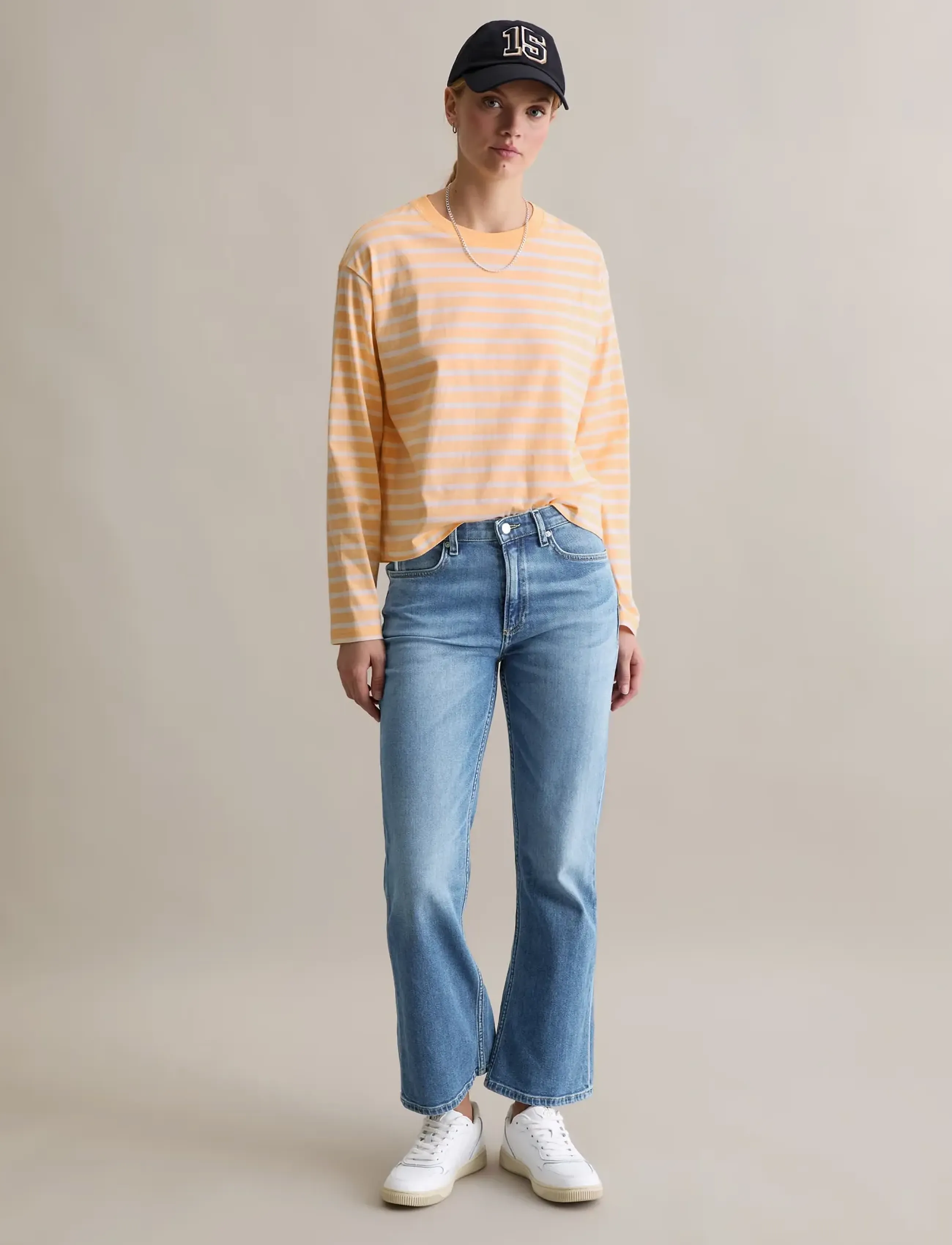 Marc O'Polo - Jersey T-Shirts Longsleeve - long-sleeved tops - light orange_multi_02 - 5