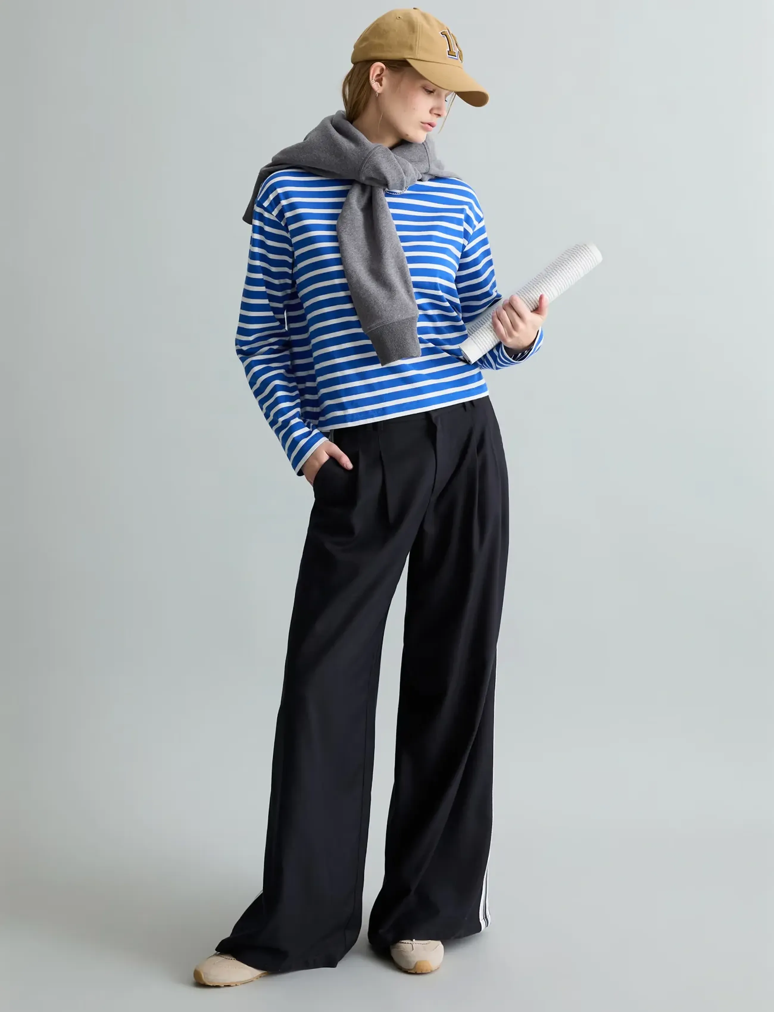 Marc O'Polo - Jersey T-Shirts Longsleeve - langærmede toppe - medium blue_multi_04 - 0