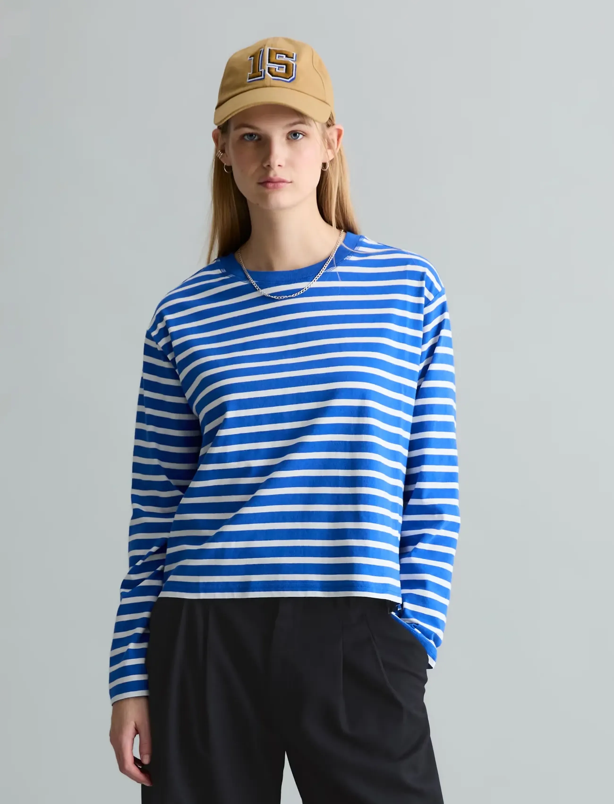 Marc O'Polo - Jersey T-Shirts Longsleeve - langærmede toppe - medium blue_multi_04 - 4