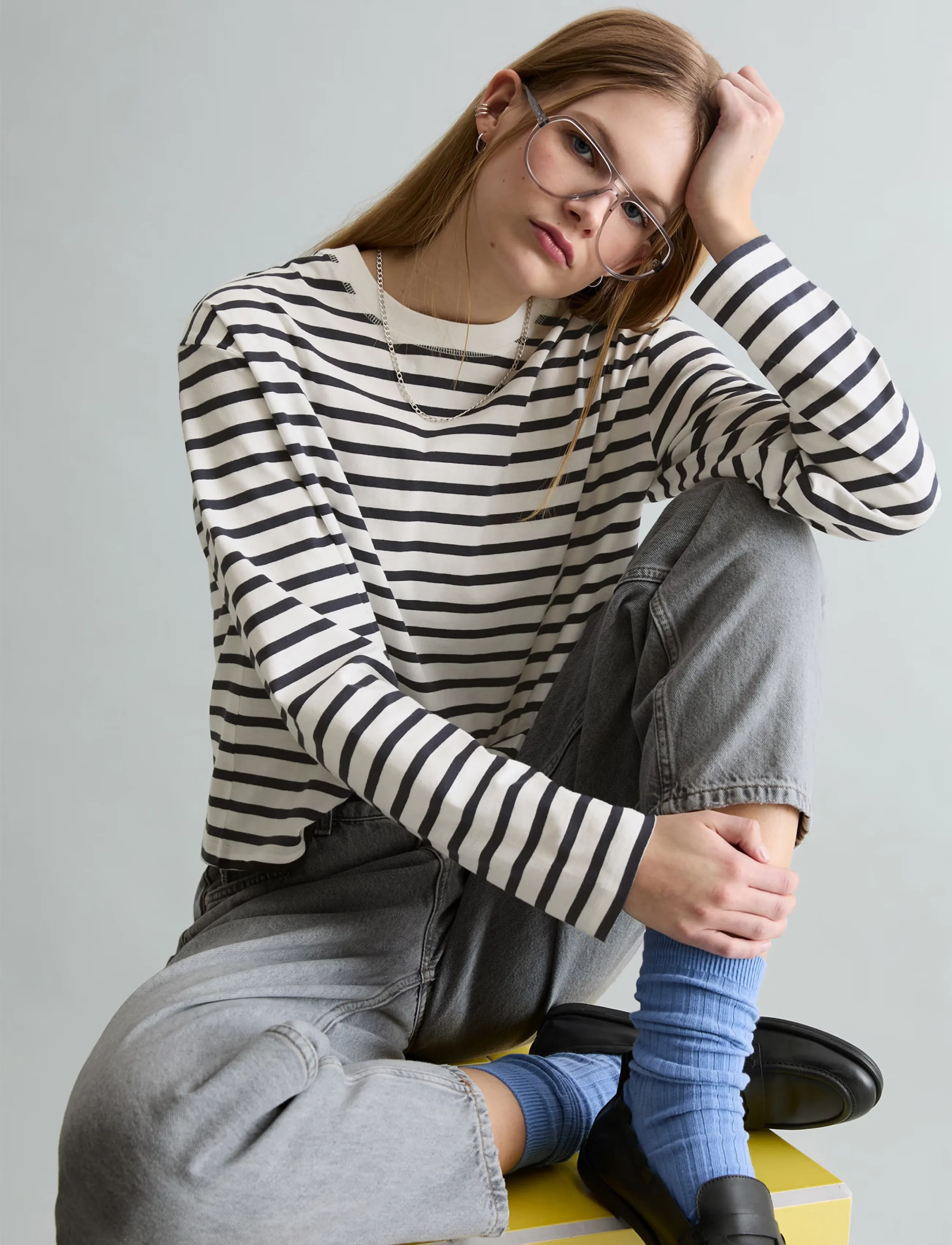 Marc O'Polo Jersey T-Shirts Longsleeve, XL, T-shirts & Oberteile, Blau - Long-sleeved, Frauen
