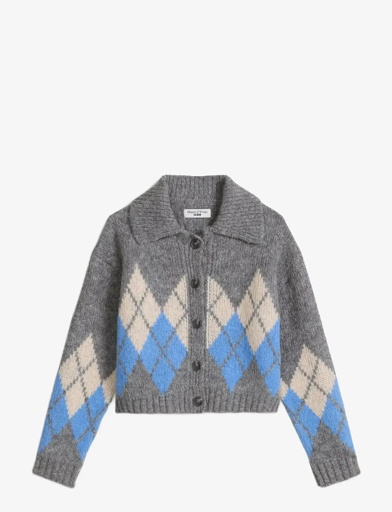 Marc O'Polo - Knit Cardigans Longsleeve - cardigans - medium grey_multi_02 - 1