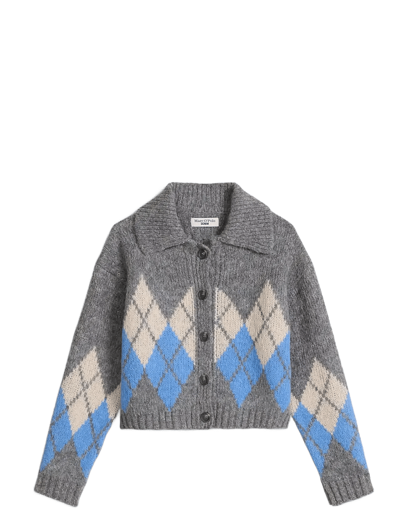 Marc O'Polo - Knit Cardigans Longsleeve - cardigans - medium grey_multi_02 - 1