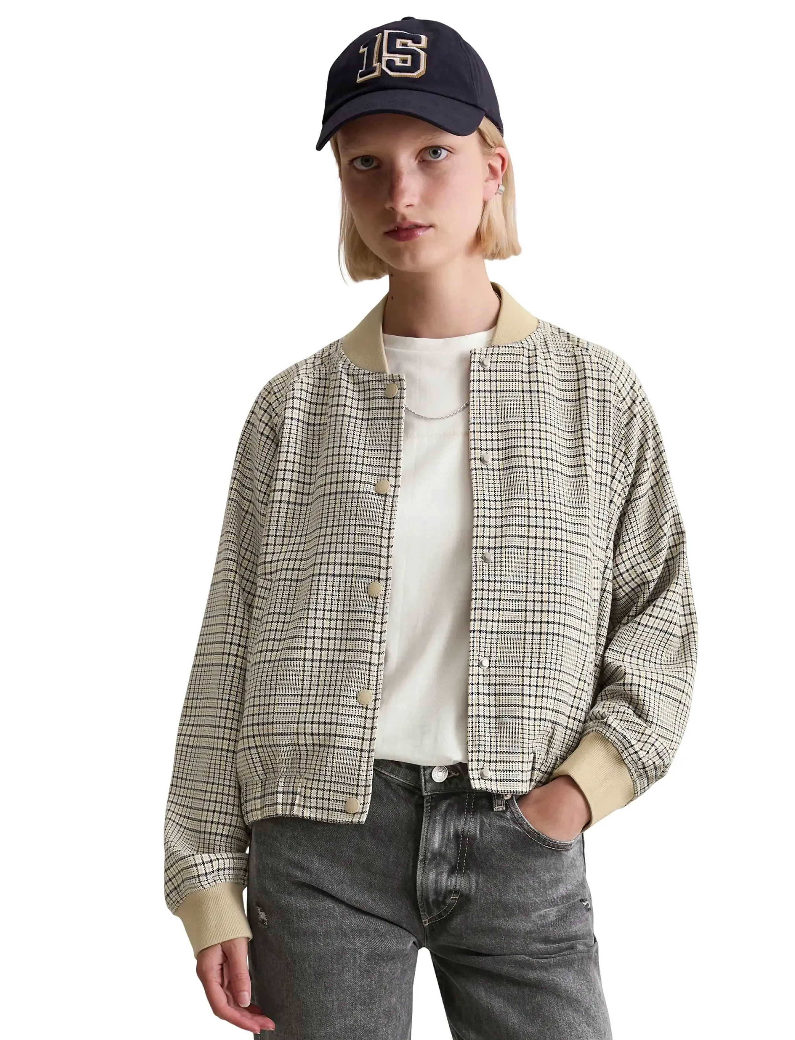 Marc O'Polo Woven Outdoor Jackets - Pēdējā iespēja - OFFWHITE_MULTI_02 / beige