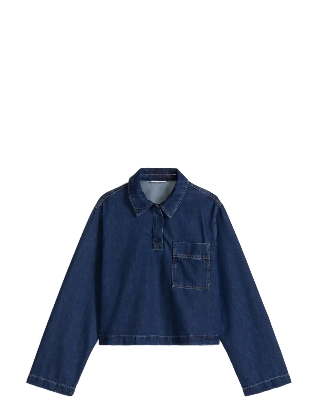 MARC O'POLO Denim Blusen Longsleeve Navy - L - Damen