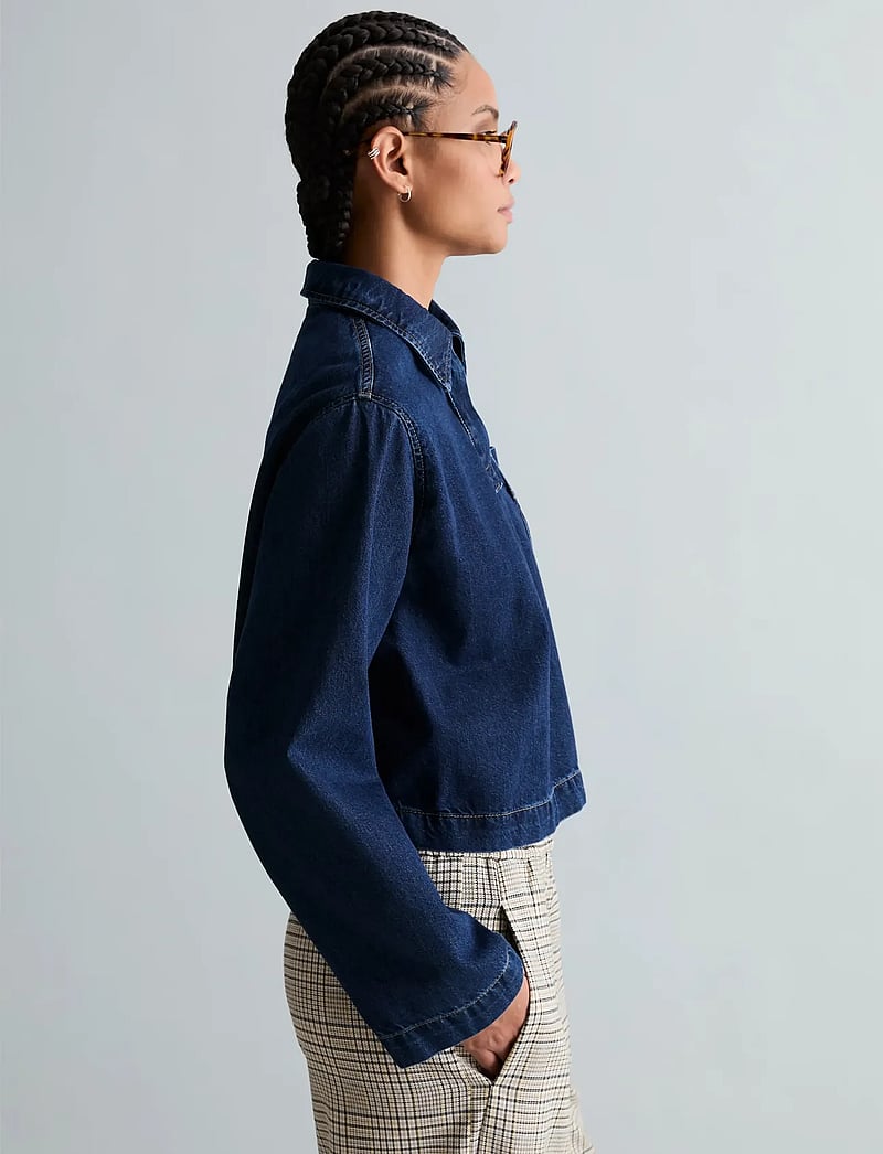 Marc O'Polo - Denim Blouses Longsleeve - denimskjorter - dark blue_multi_46 - 3
