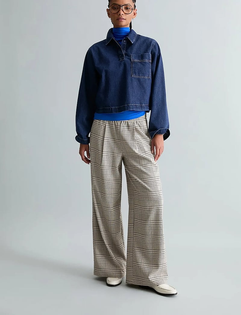 Marc O'Polo - Denim Blouses Longsleeve - denimskjorter - dark blue_multi_46 - 4