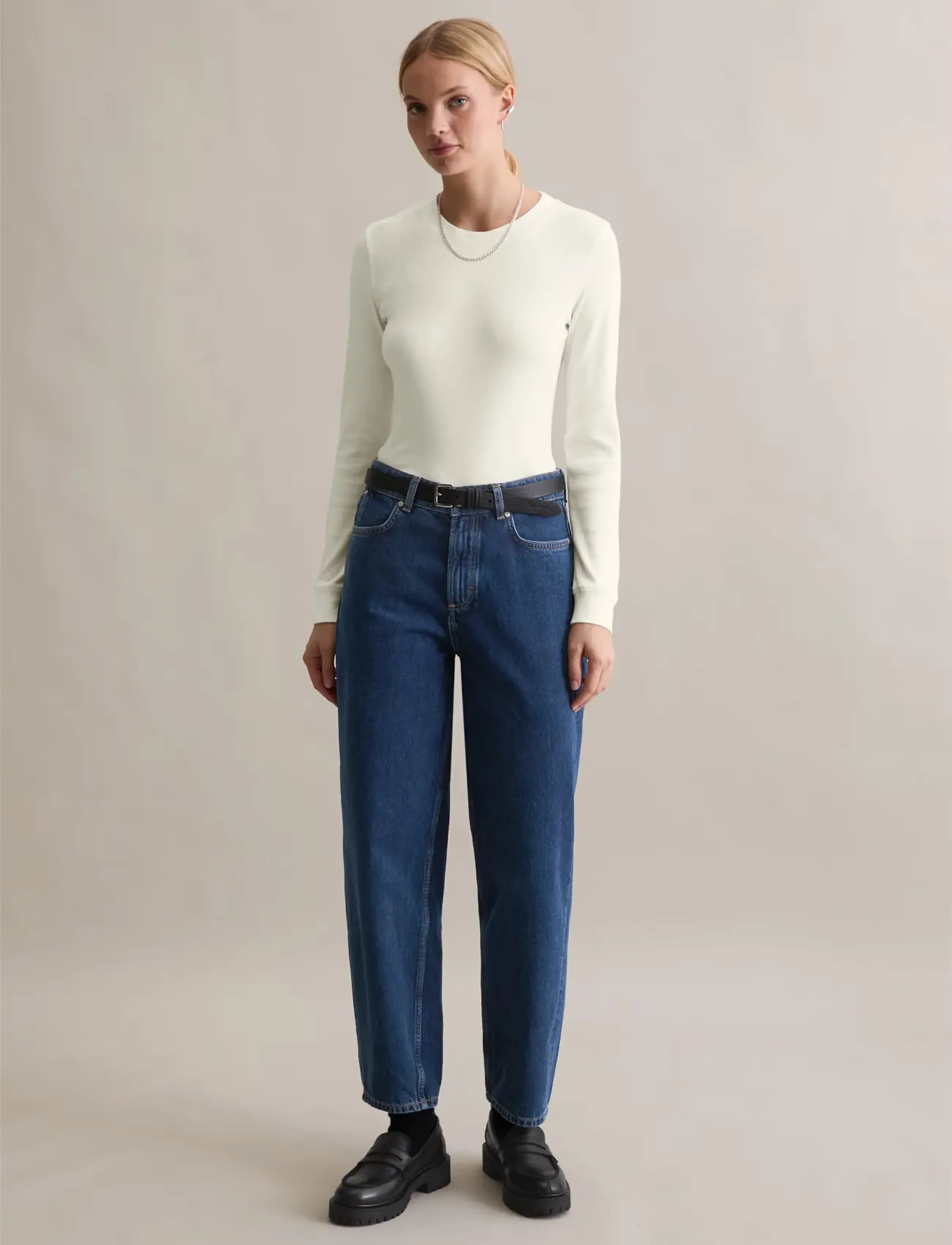 Marc O'Polo - Denim Trousers - jeans - dark blue_multi_46 - 5