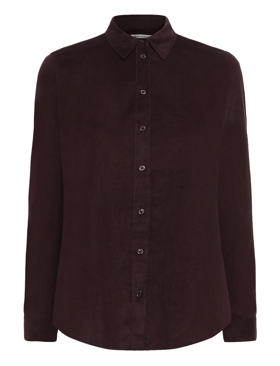 Marc O'Polo - Woven Blouses Longsleeve - långärmade skjortor - black cherry - 1