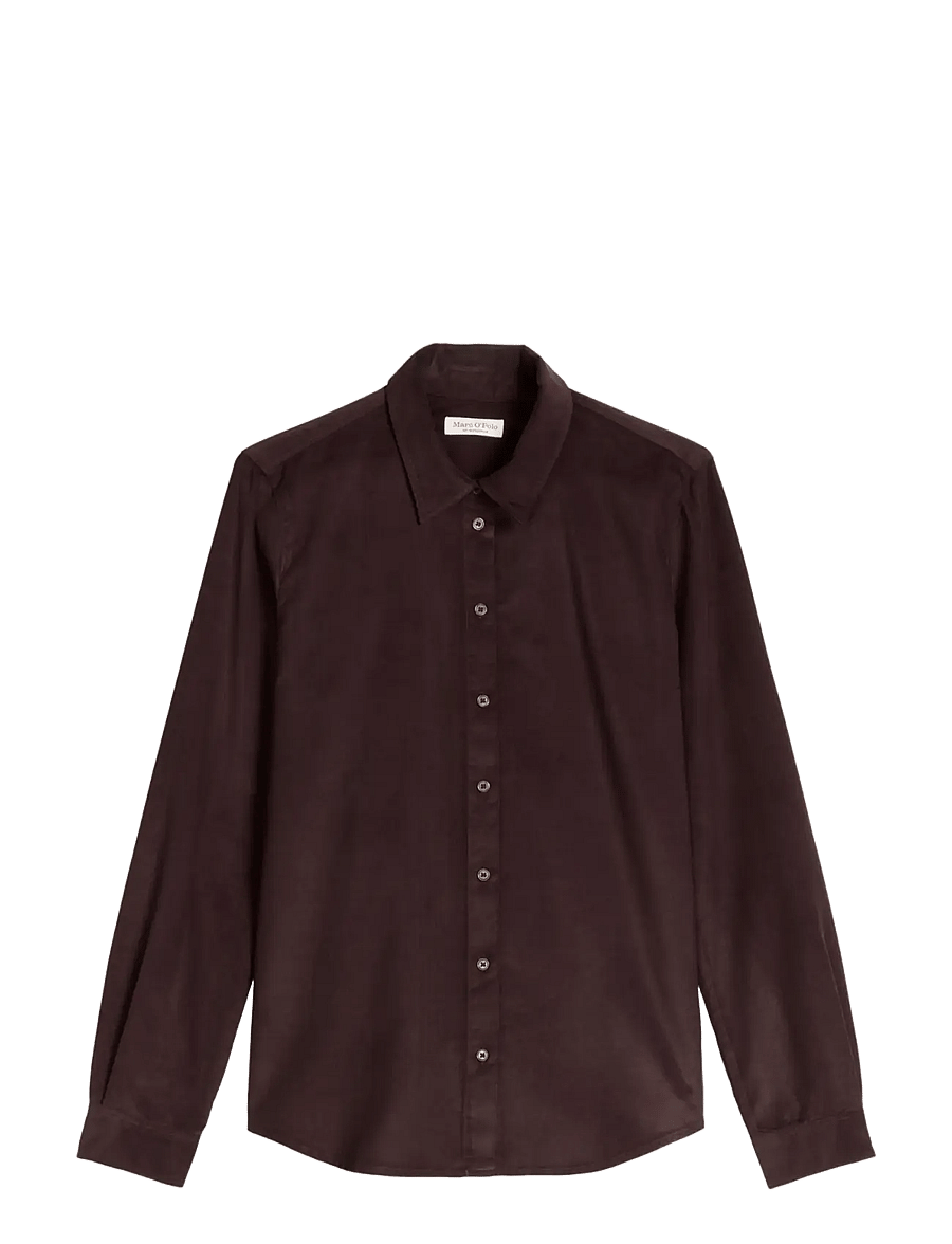 Marc O'Polo - Woven Blouses Longsleeve - langärmlige hemden - black cherry - 1