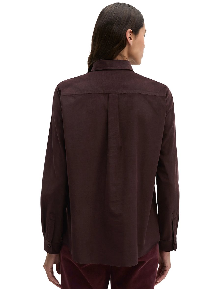 Marc O'Polo - Woven Blouses Longsleeve - langärmlige hemden - black cherry - 2