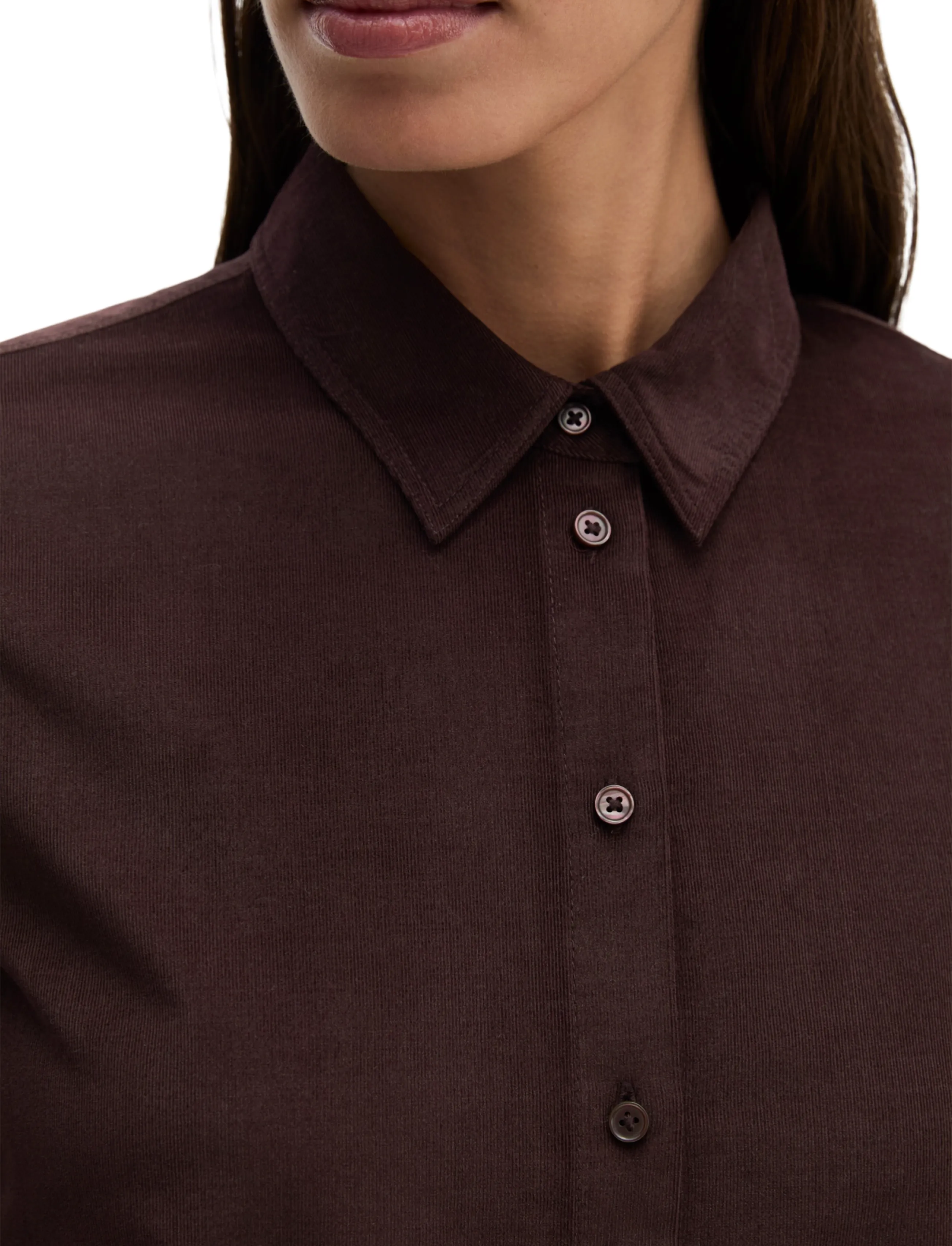 Marc O'Polo - Woven Blouses Longsleeve - langärmlige hemden - black cherry - 3