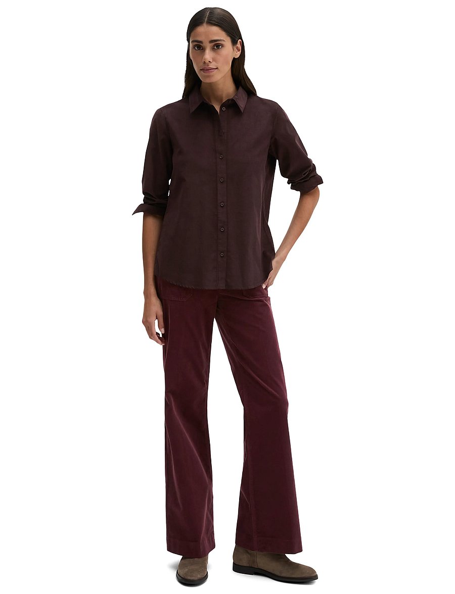 Marc O'Polo - Woven Blouses Longsleeve - langärmlige hemden - black cherry - 4