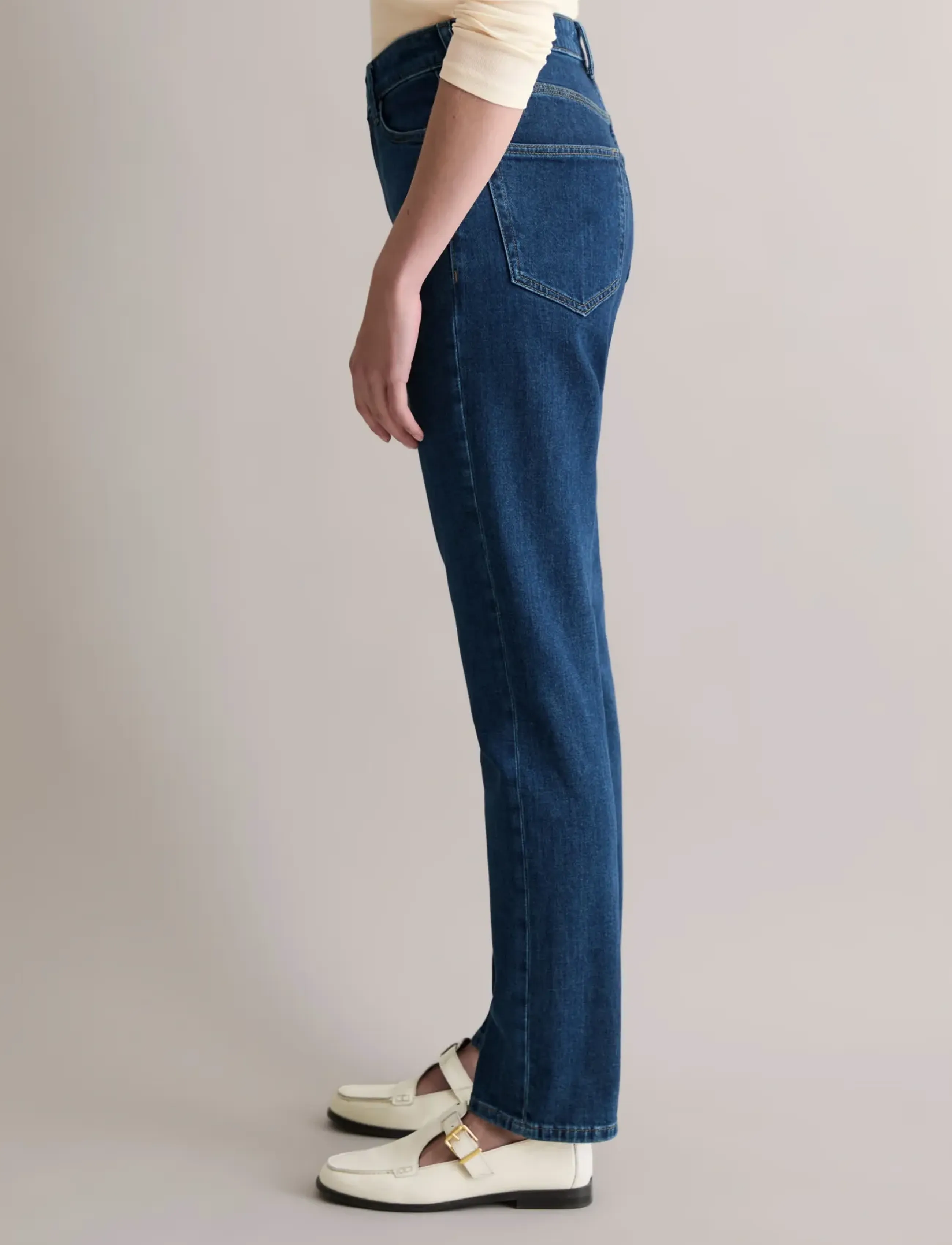 Marc O'Polo - Denim Trousers - jeans droites - dark blue_multi_46 - 4