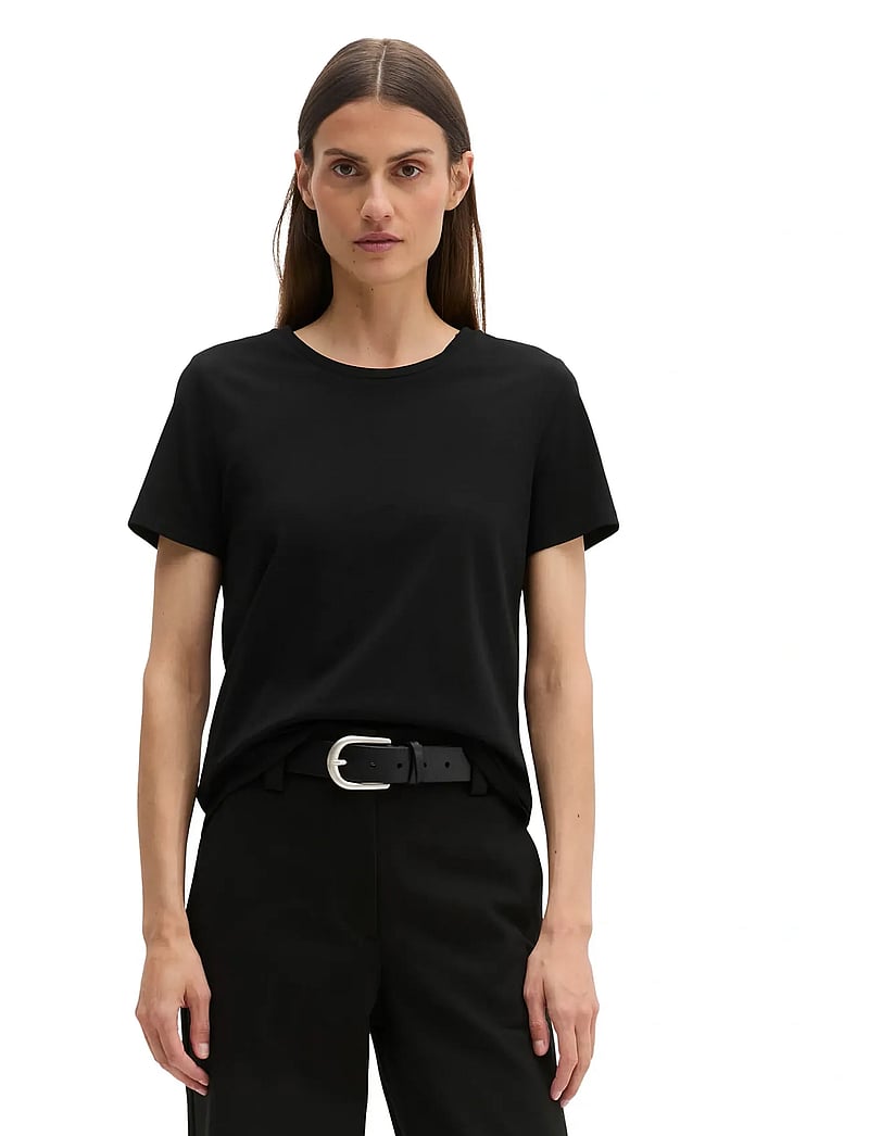 Marc O'Polo - T-SHIRTS SHORT SLEEVE - stuttermarbolir - black - 0