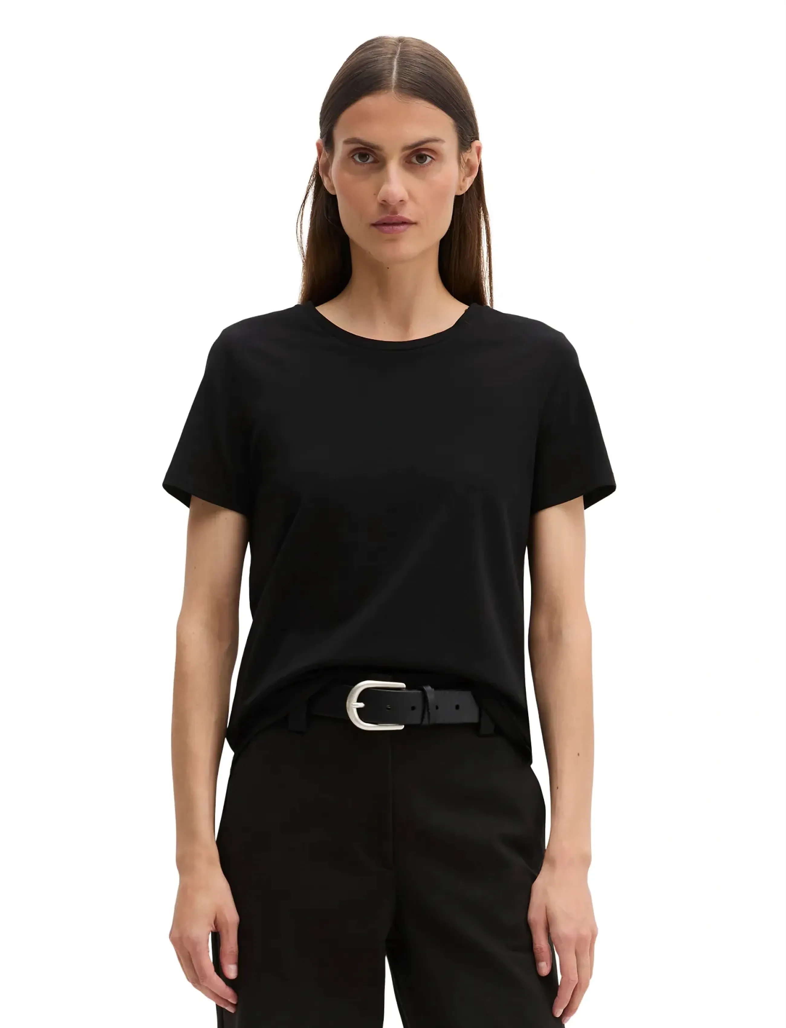 Marc O'Polo T-SHIRTS SHORT SLEEVE - T-shirts & Hauts - BLACK / black