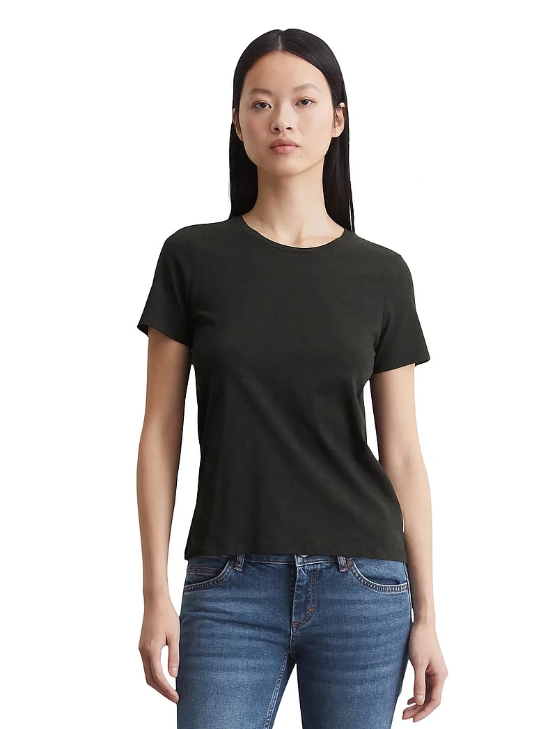 Marc O'Polo - T-SHIRTS SHORT SLEEVE - t-shirts - black - 0