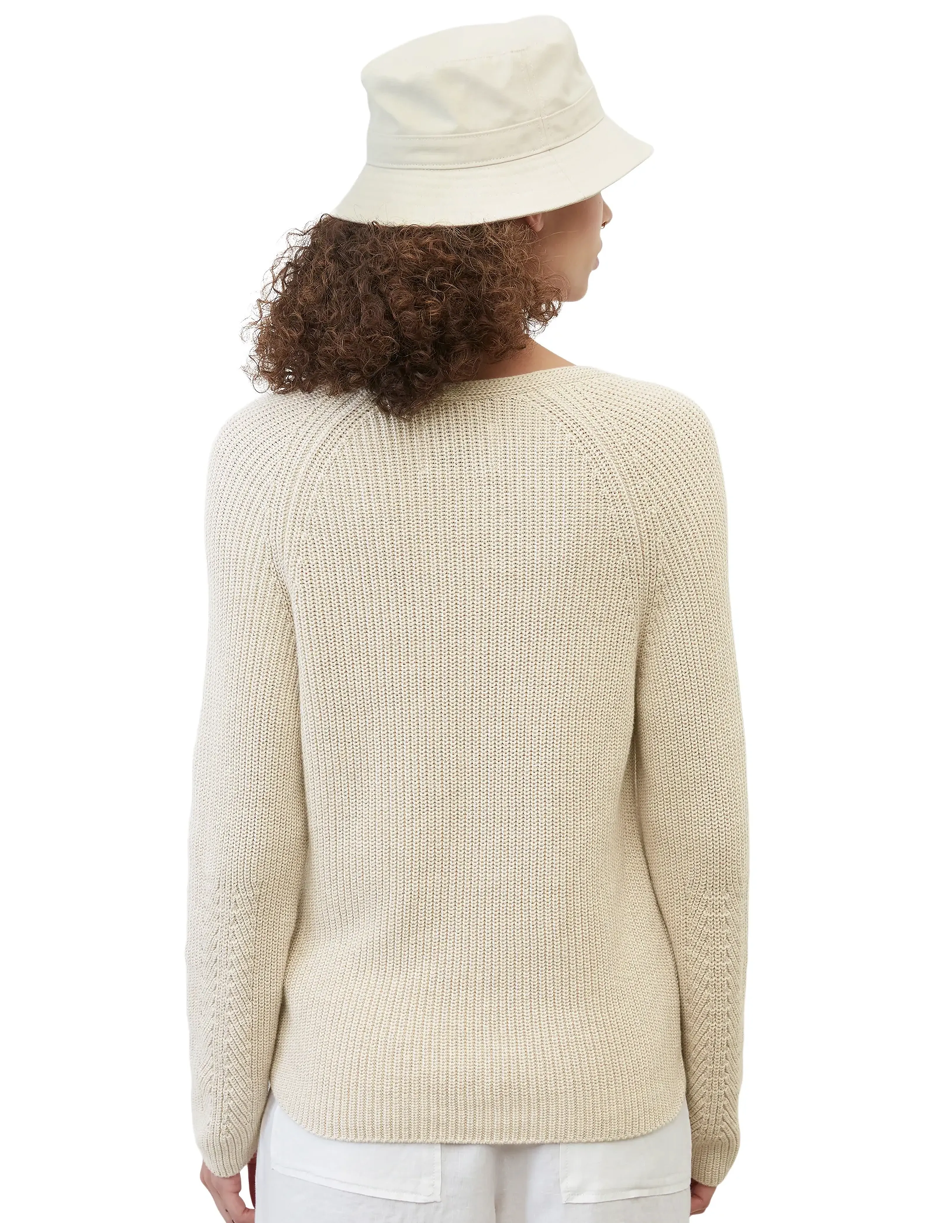 Marc O'Polo - PULLOVER LONG SLEEVE - swetry - sandy melange - 3