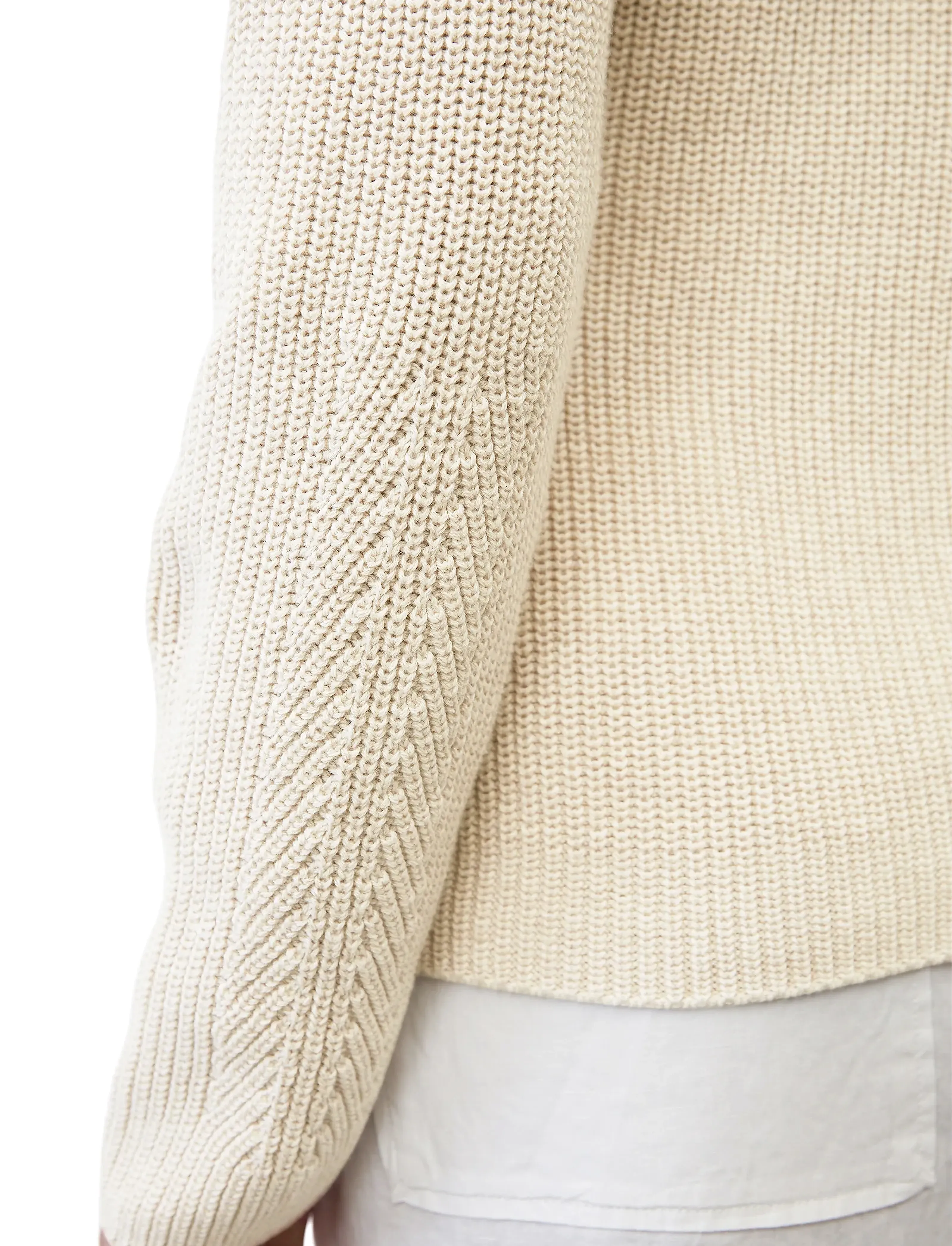 Marc O'Polo - PULLOVER LONG SLEEVE - swetry - sandy melange - 4