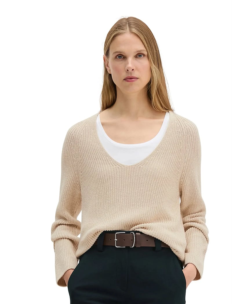 Marc O'Polo - PULLOVER LONG SLEEVE - jumpers - sandy melange - 0