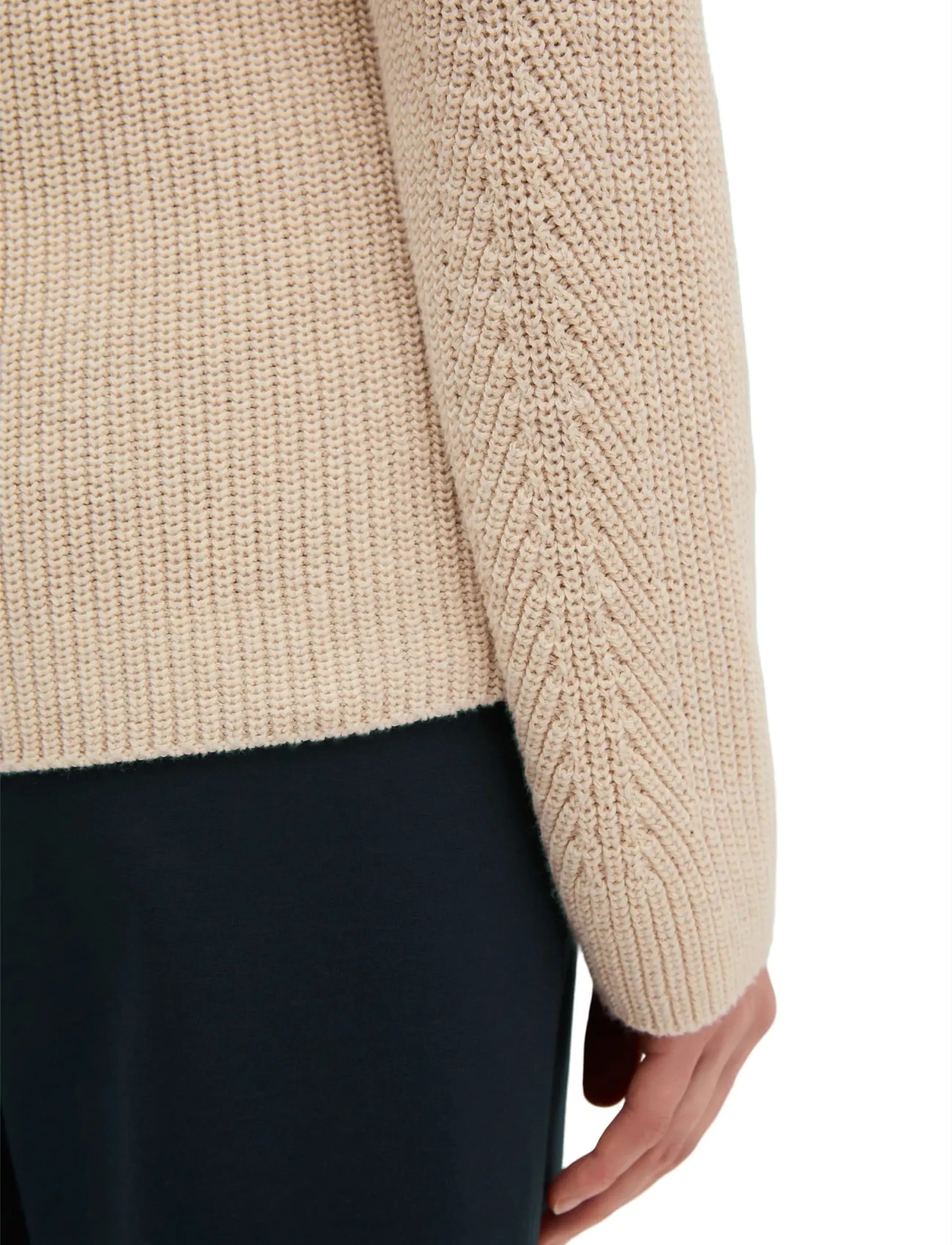 Marc O'Polo - PULLOVER LONG SLEEVE - neulepuserot - sandy melange - 3