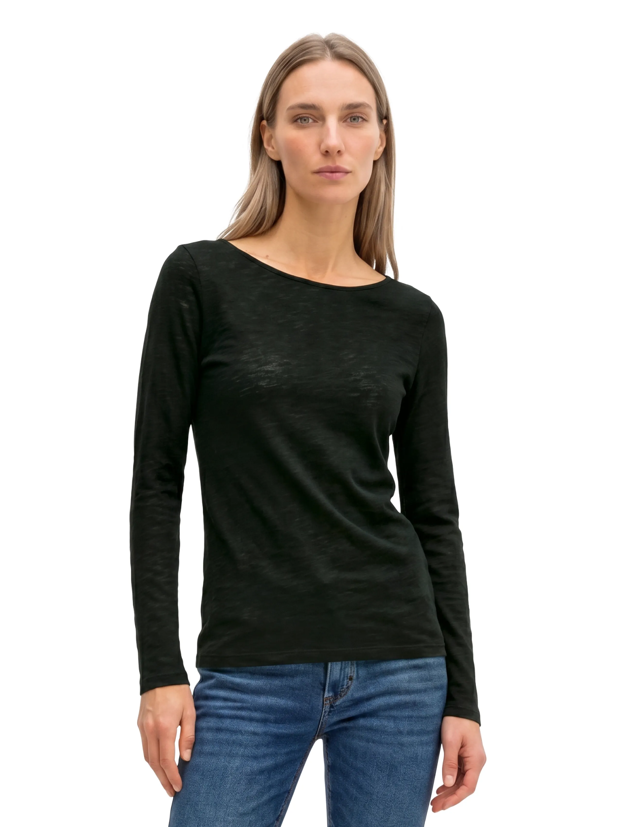 Marc O'Polo T-SHIRTS LONG SLEEVE - Long-sleeved tops - BLACK / black