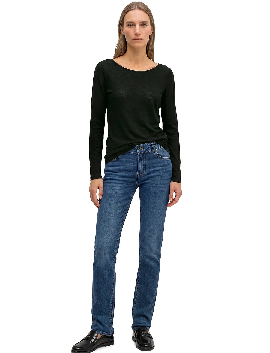 Marc O'Polo - T-SHIRTS LONG SLEEVE - pikkade varrukatega topid - black - 4