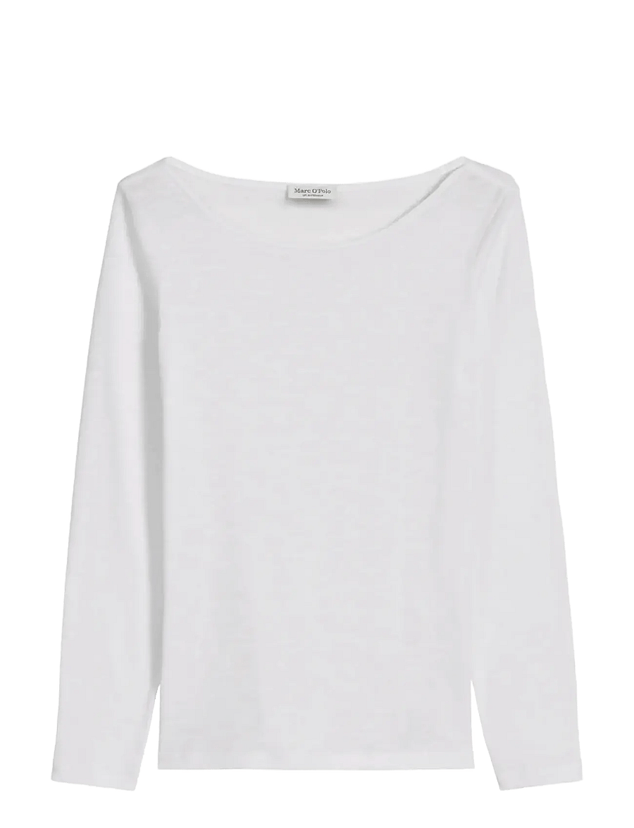 Marc O'Polo - T-SHIRTS LONG SLEEVE - langärmlige tops - white - 1