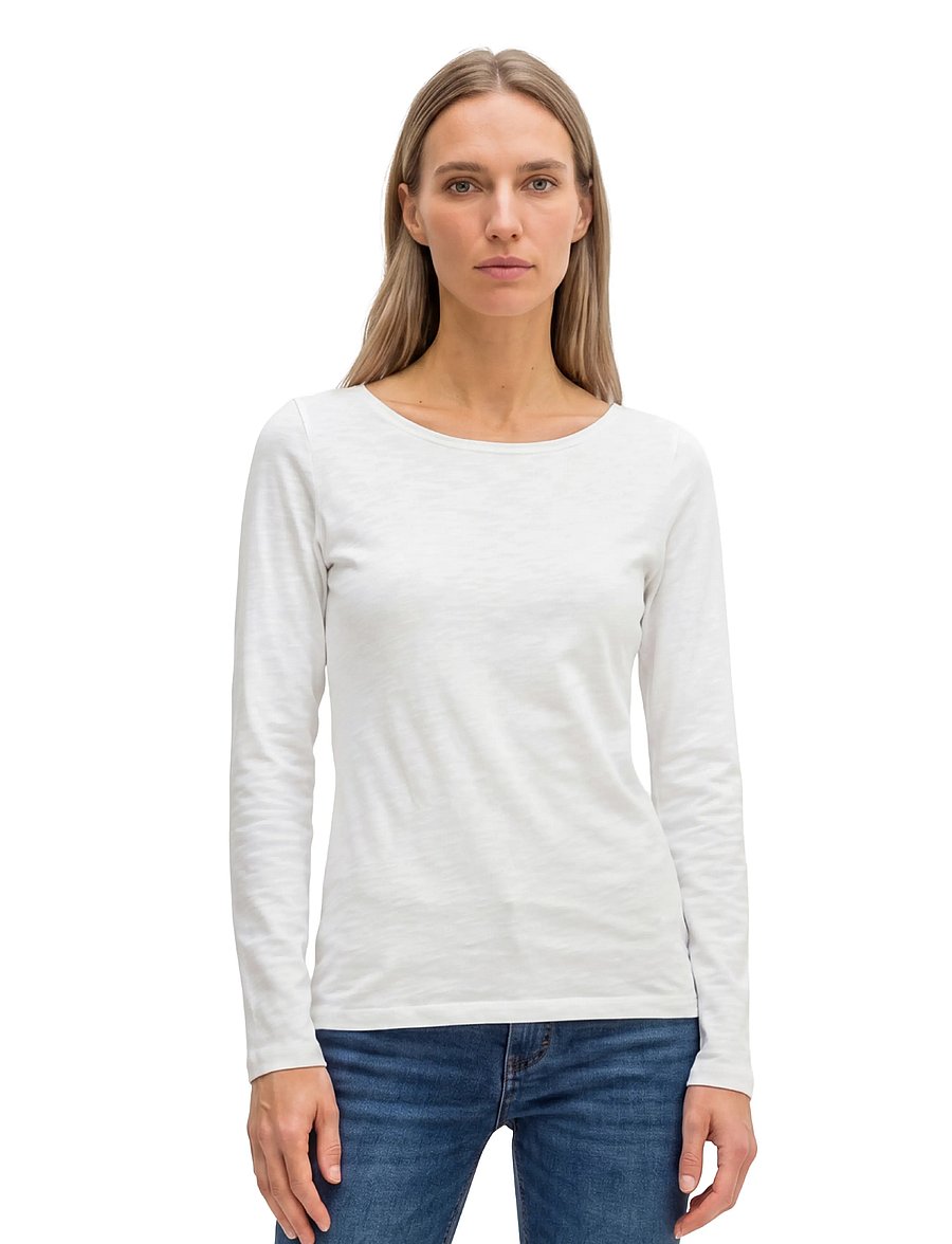 Marc O'Polo - T-SHIRTS LONG SLEEVE - langærmede toppe - white - 0