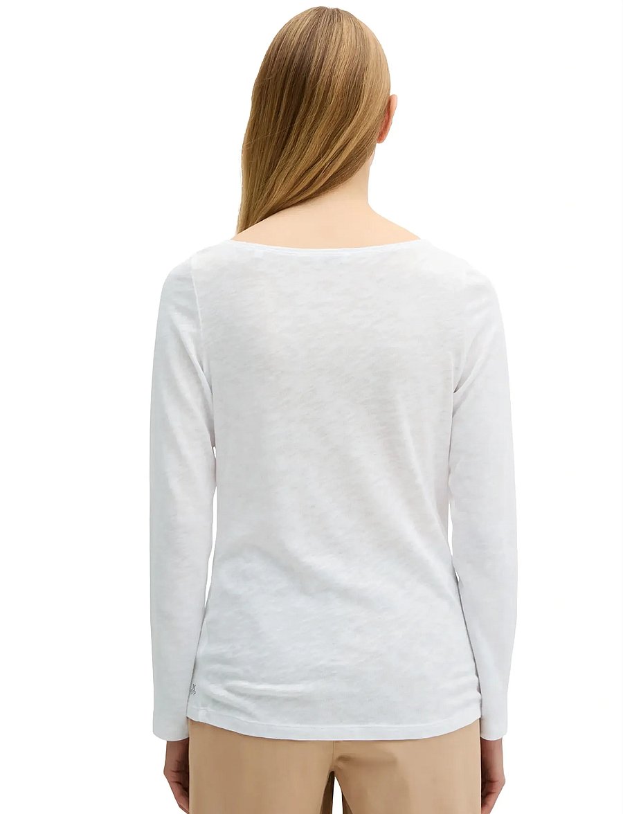 Marc O'Polo - T-SHIRTS LONG SLEEVE - langärmlige tops - white - 3
