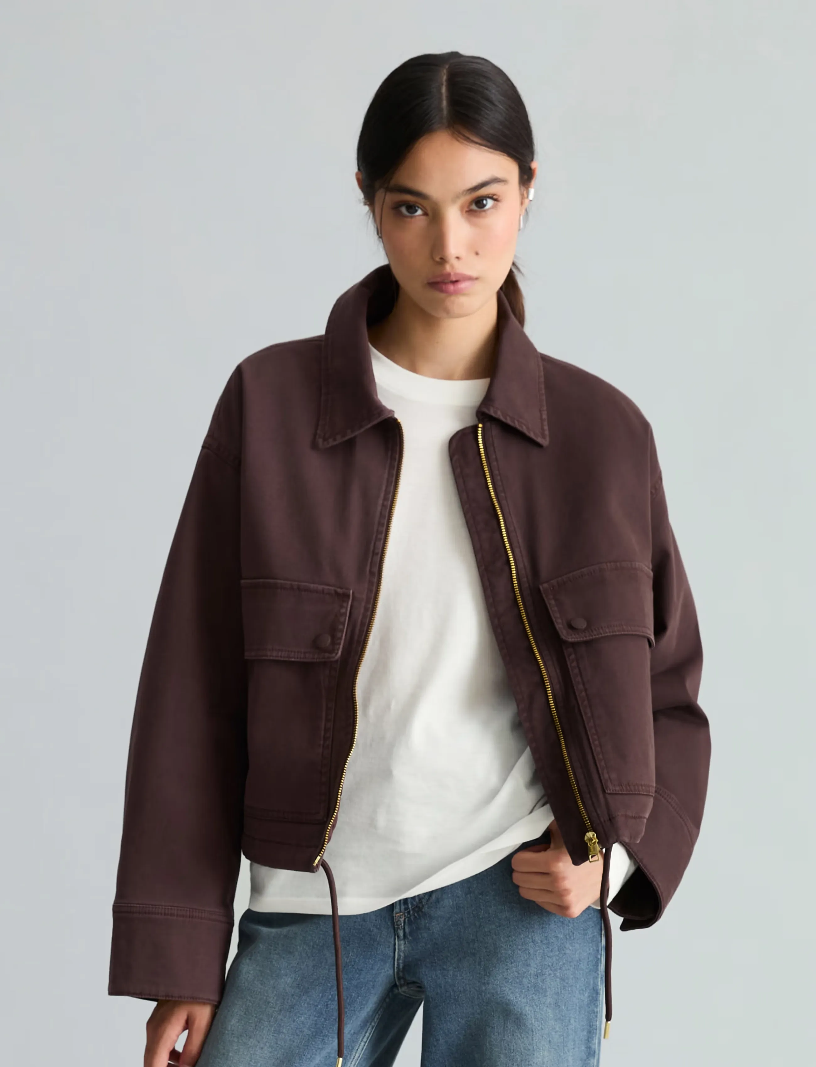 Marc O'Polo Woven Outdoor Jackets, Padded Barn - Kläder - ESPRESSO BROWN / brown