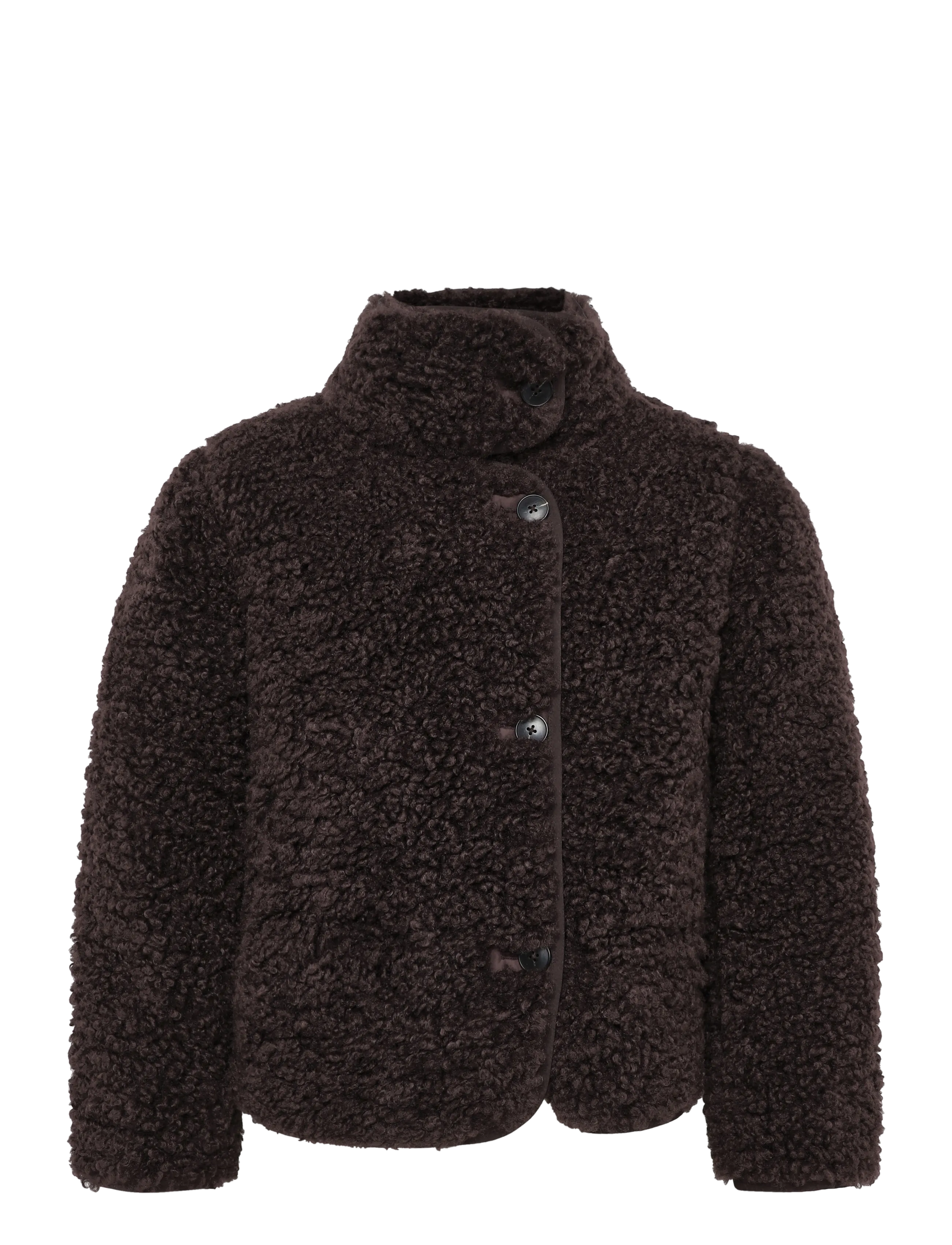 Marc O'Polo Woven Outdoor Jackets, Teddy Jacket - Kunstpelz - ESPRESSO BROWN / brown