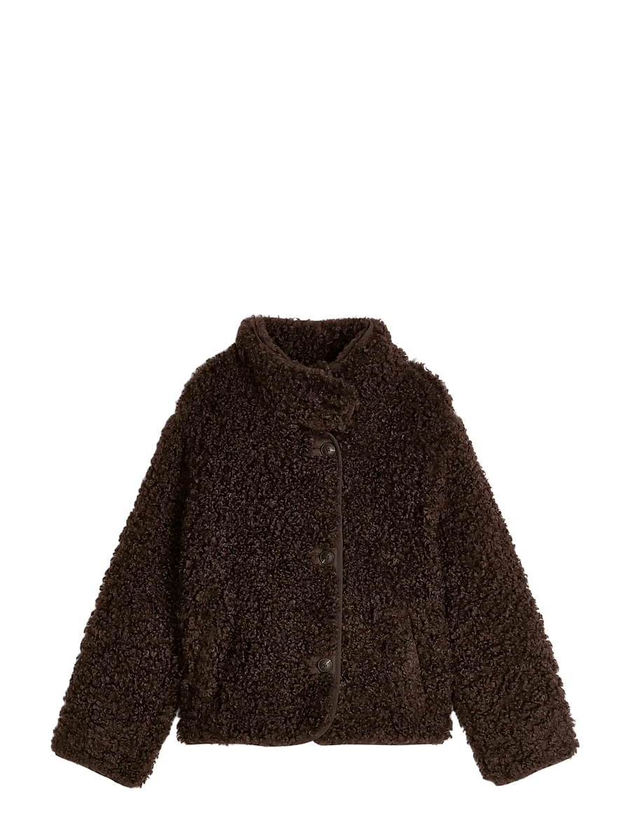 Marc O'Polo - Woven Outdoor Jackets, Teddy Jacket - fuskpäls - espresso brown - 1
