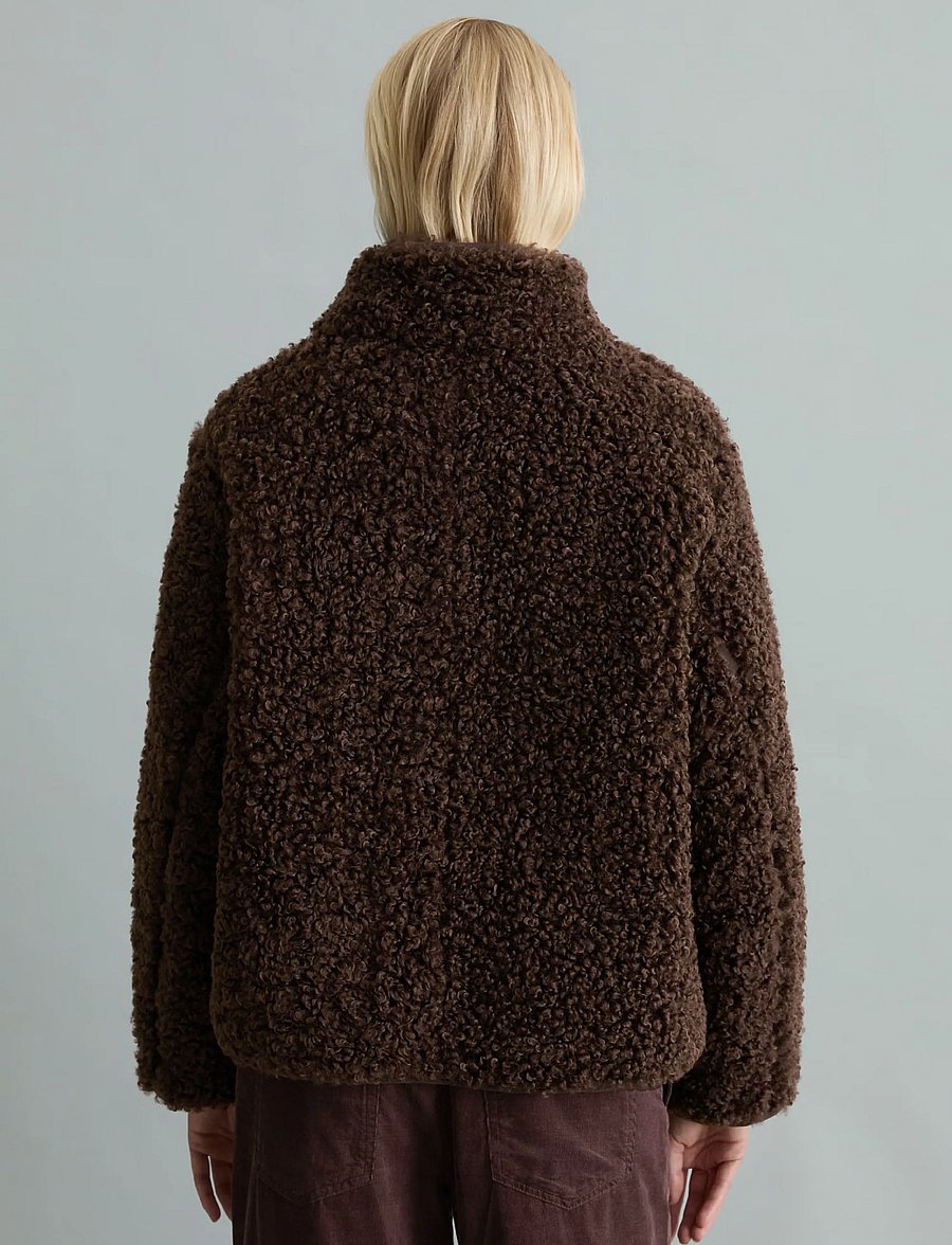 Marc O'Polo - Woven Outdoor Jackets, Teddy Jacket - fuskpäls - espresso brown - 2