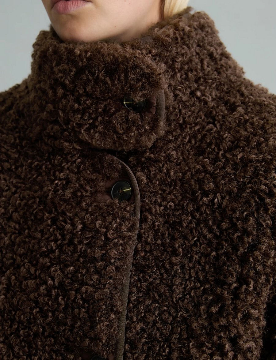 Marc O'Polo - Woven Outdoor Jackets, Teddy Jacket - fuskpäls - espresso brown - 3