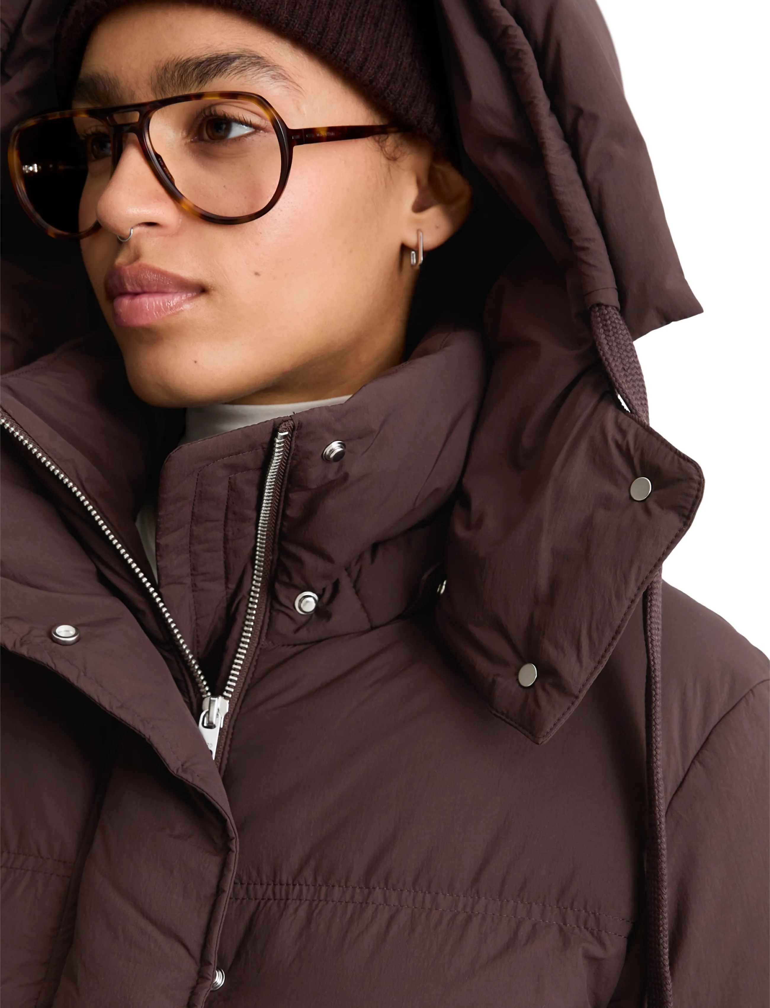 Marc O'Polo - Woven Outdoor Jackets, Short Down Jacket - espresso brown - 3