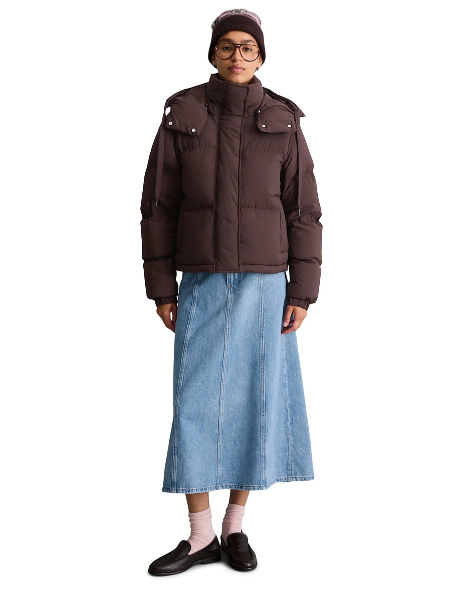 Marc O'Polo - Woven Outdoor Jackets, Short Down Jacket - espresso brown - 5