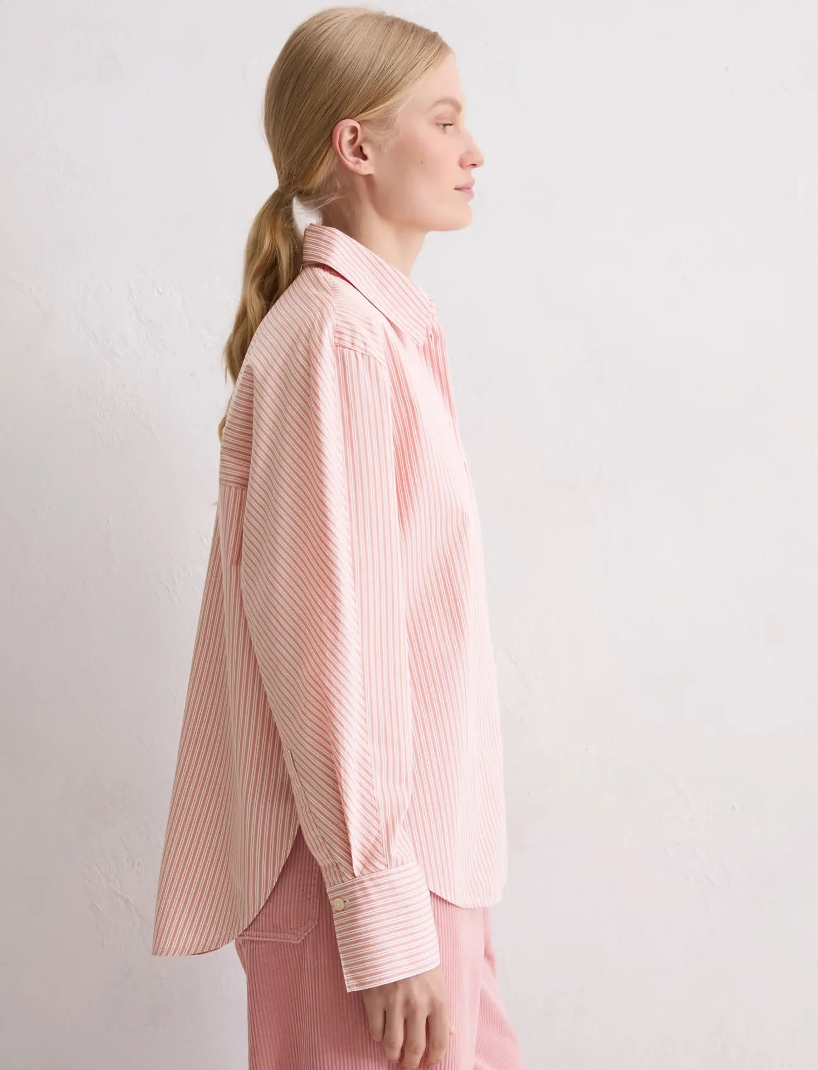 Marc O'Polo - Woven Blouses Longsleeve - långärmade blusar - medium pink_multi_01 - 4