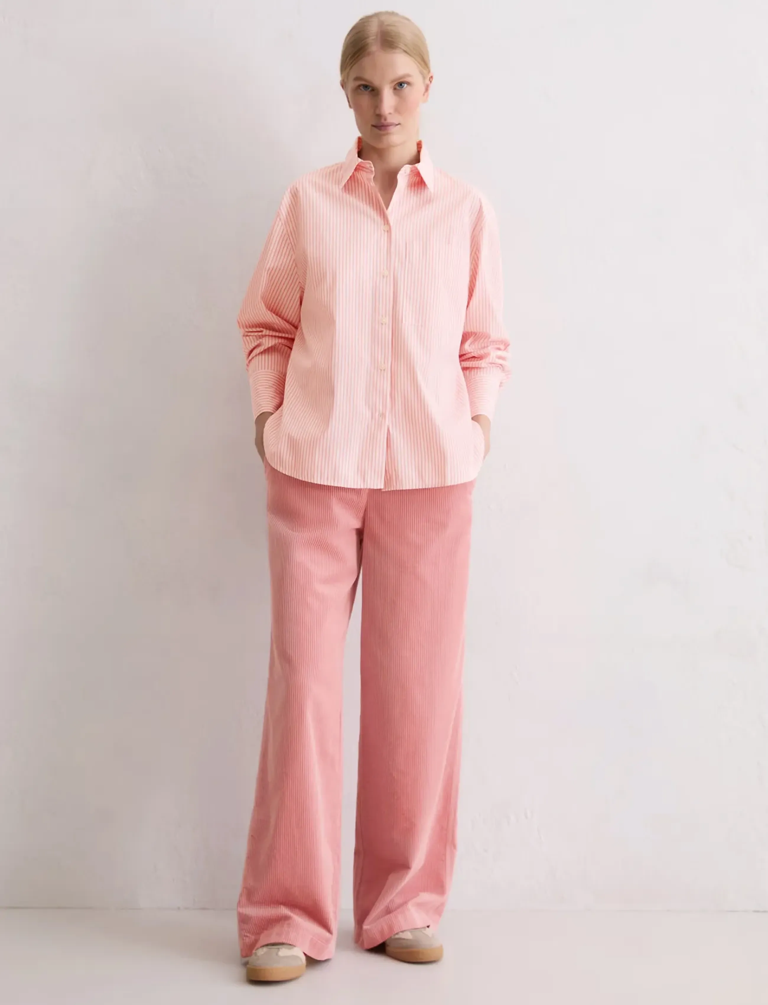 Marc O'Polo - Woven Blouses Longsleeve - långärmade blusar - medium pink_multi_01 - 5
