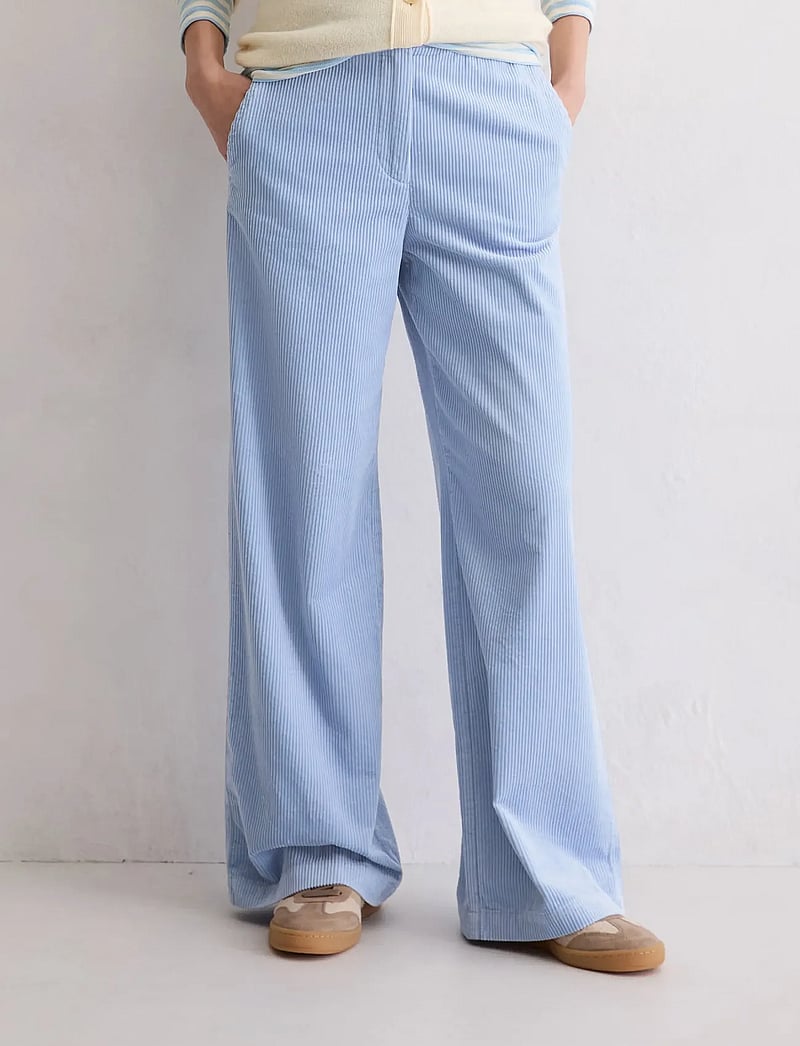 Marc O'Polo - Woven Pants - wide leg trousers - soft sea - 0