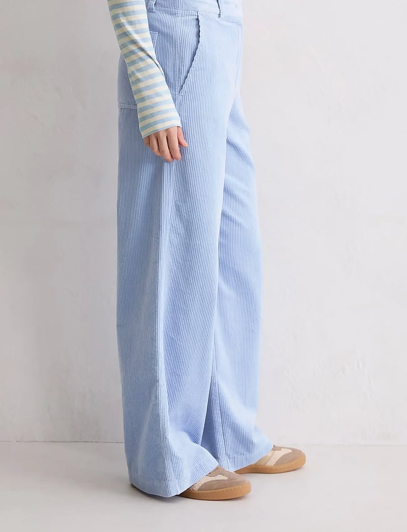 Marc O'Polo - Woven Pants - wide leg trousers - soft sea - 4