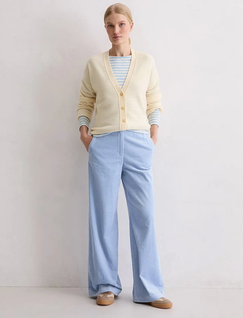 Marc O'Polo - Woven Pants - wide leg trousers - soft sea - 5