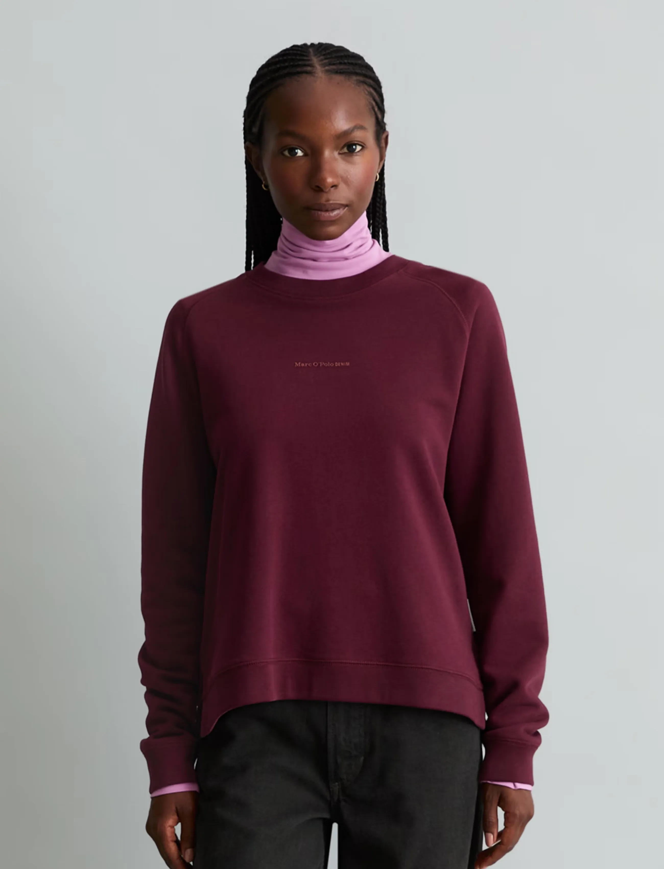 Marc O'Polo Sweatshirt, Lsl, Raglan, Kvinder, Raglan Sweatshirt, Bordeaux, Str: XL