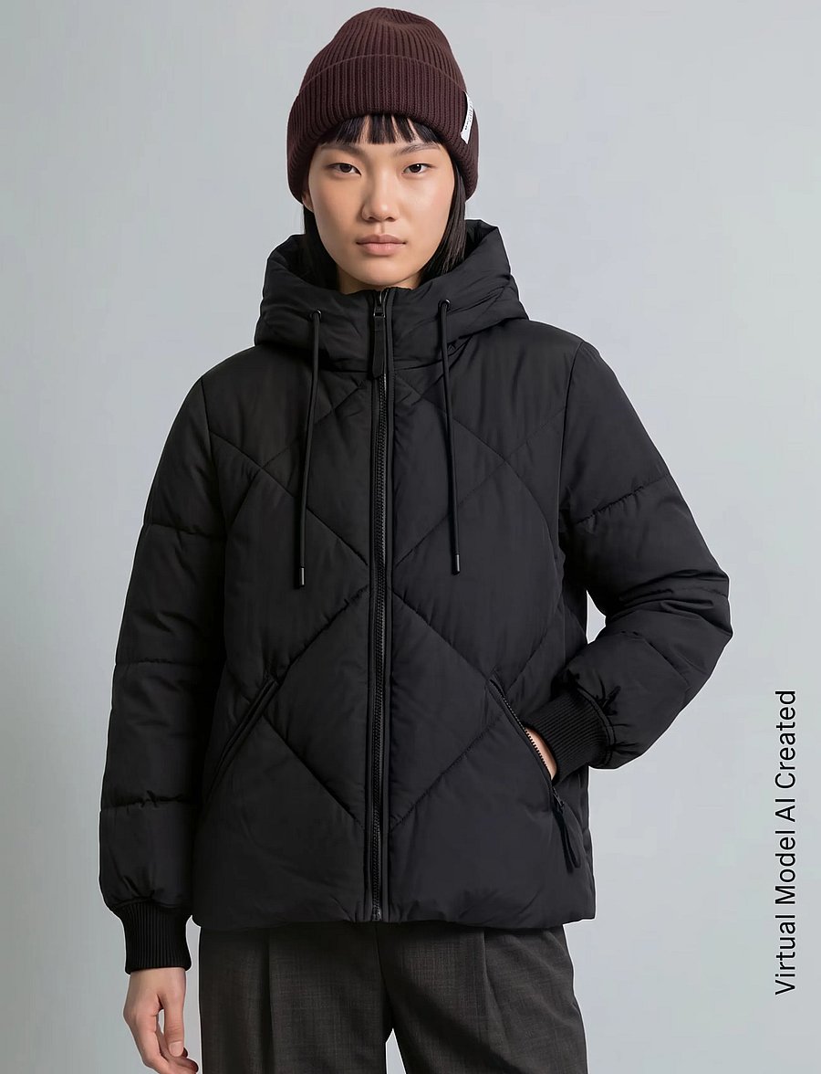 Marc O'Polo - Woven Outdoor Jackets, Diamond Puffer - black - 0